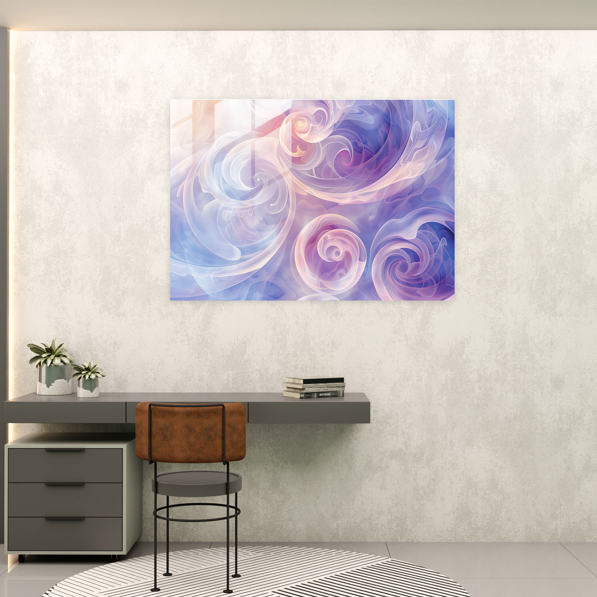 Dreamy Pastel Swirl Home Decoration - Abstract Art, Abstract Art, Wall Decoration, Modern Art