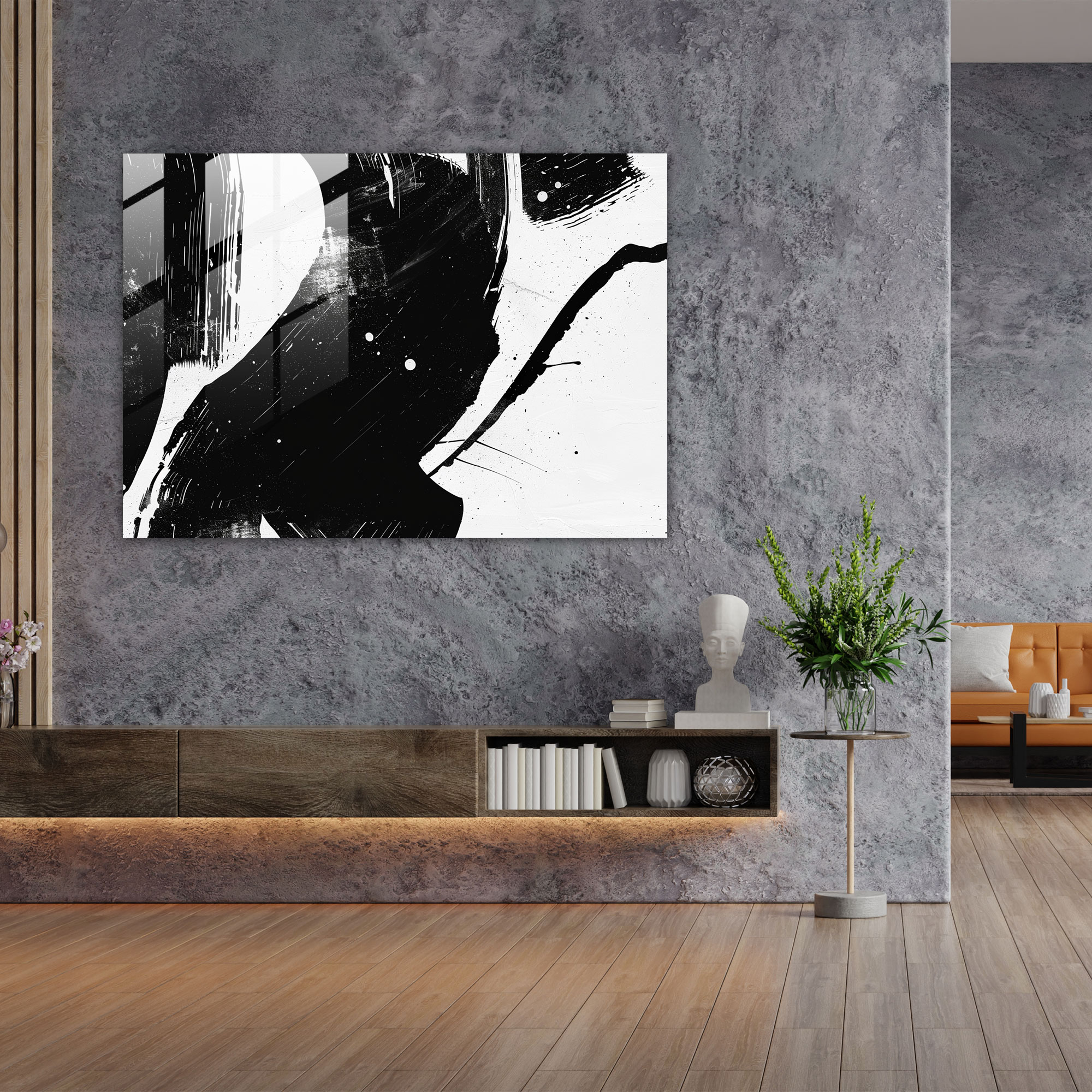 Minimalist Glass Wall Art - Abstract Art, Glass Wall Art, Minimalist Design, Abstract Art