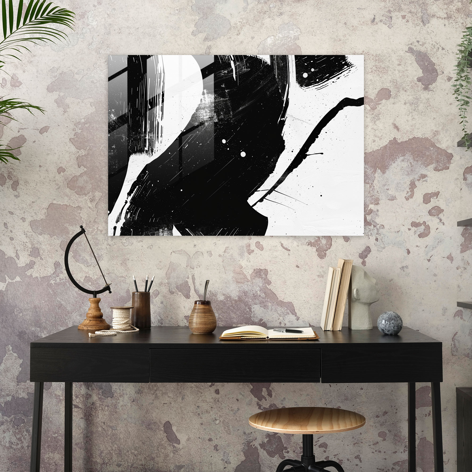 Minimalist Glass Wall Art - Abstract Art, Glass Wall Art, Minimalist Design, Abstract Art