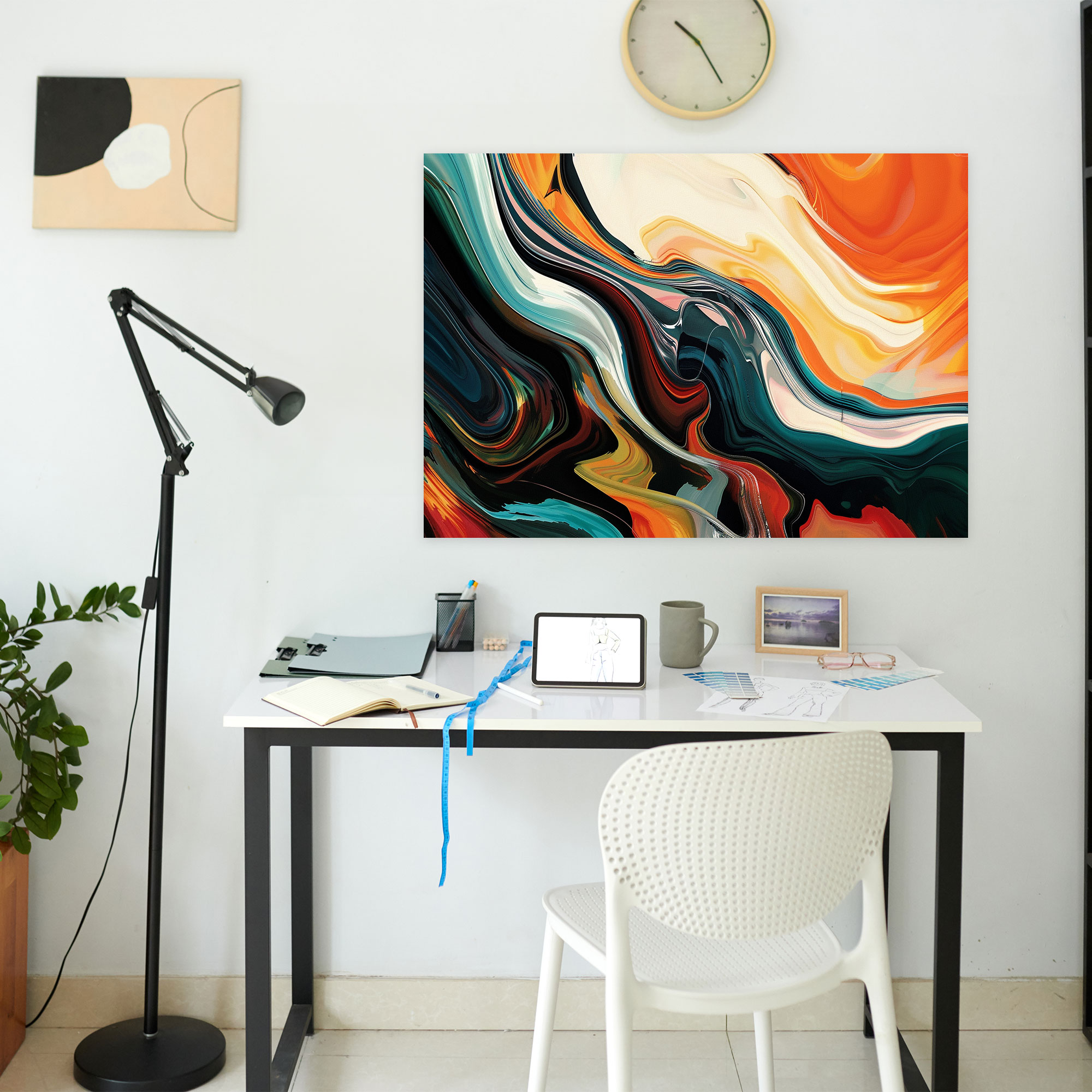 Fluid Abstract Art Canvas Print - Abstract Art, Wall Art, Home Decoration, Canvas