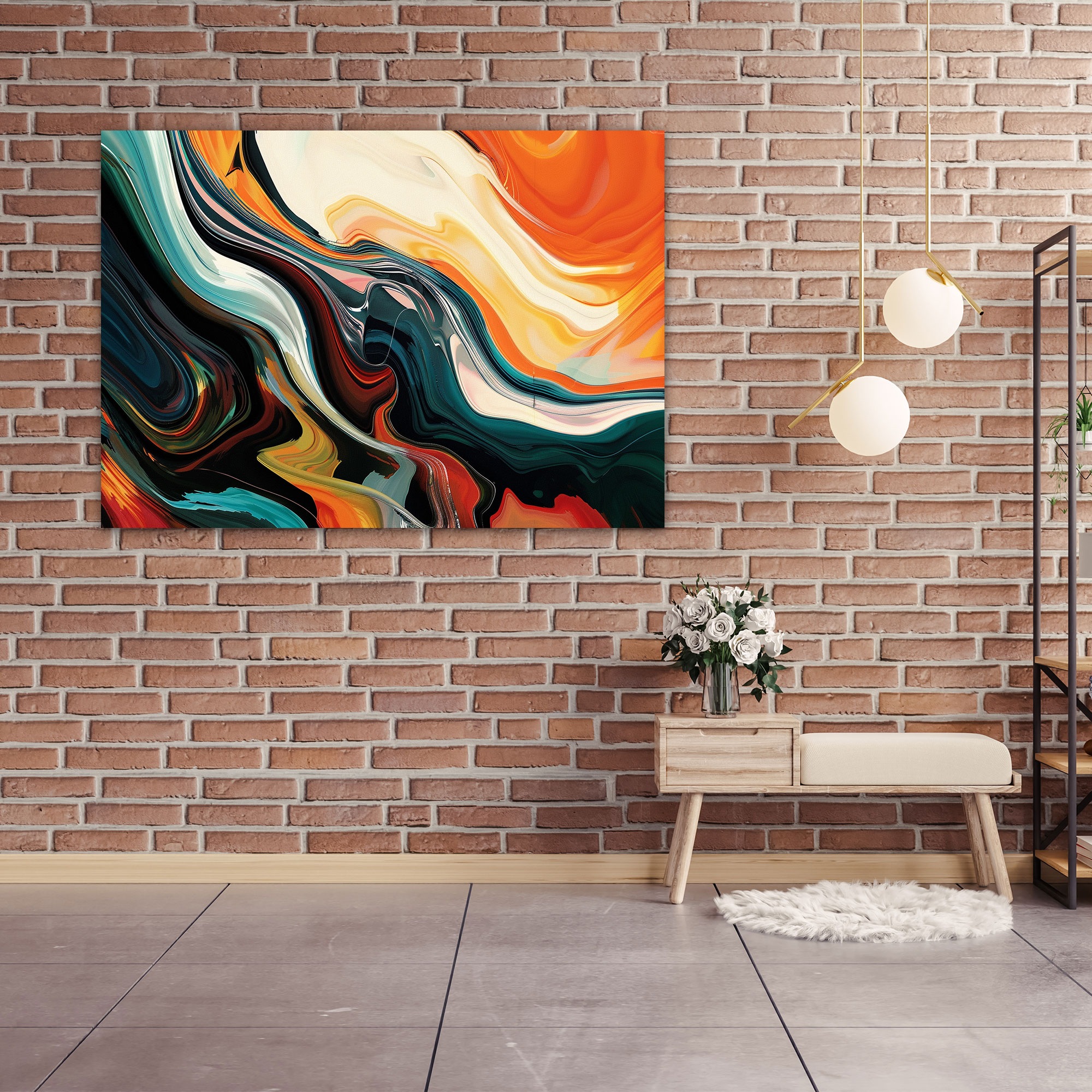 Fluid Abstract Art Canvas Print - Abstract Art, Wall Art, Home Decoration, Canvas