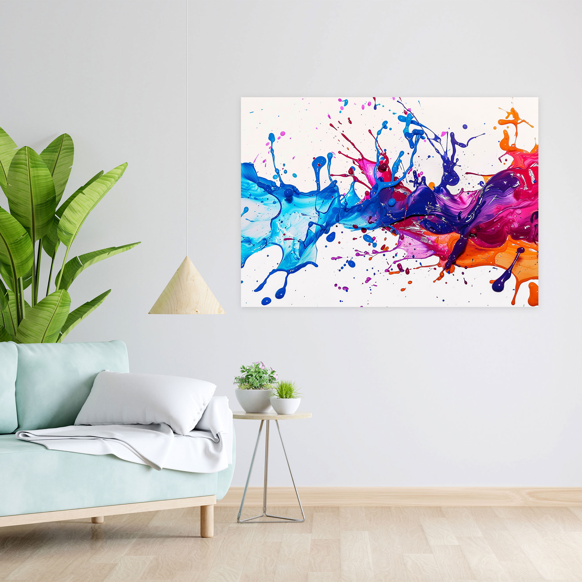 Paint Splatter Abstract Art Wall Decoration - Abstract Art, Canvas, Home Decoration, Canvas Wall Art