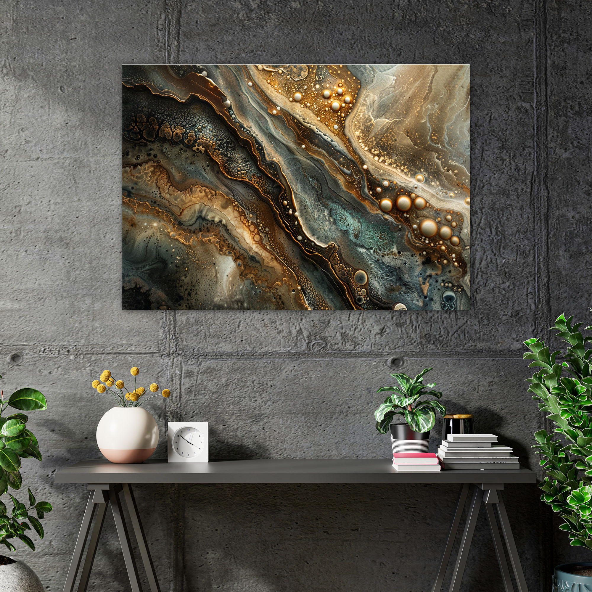 Organic Abstract Art Canvas Print - Abstract Art, Wall Art, Home Decoration, Canvas