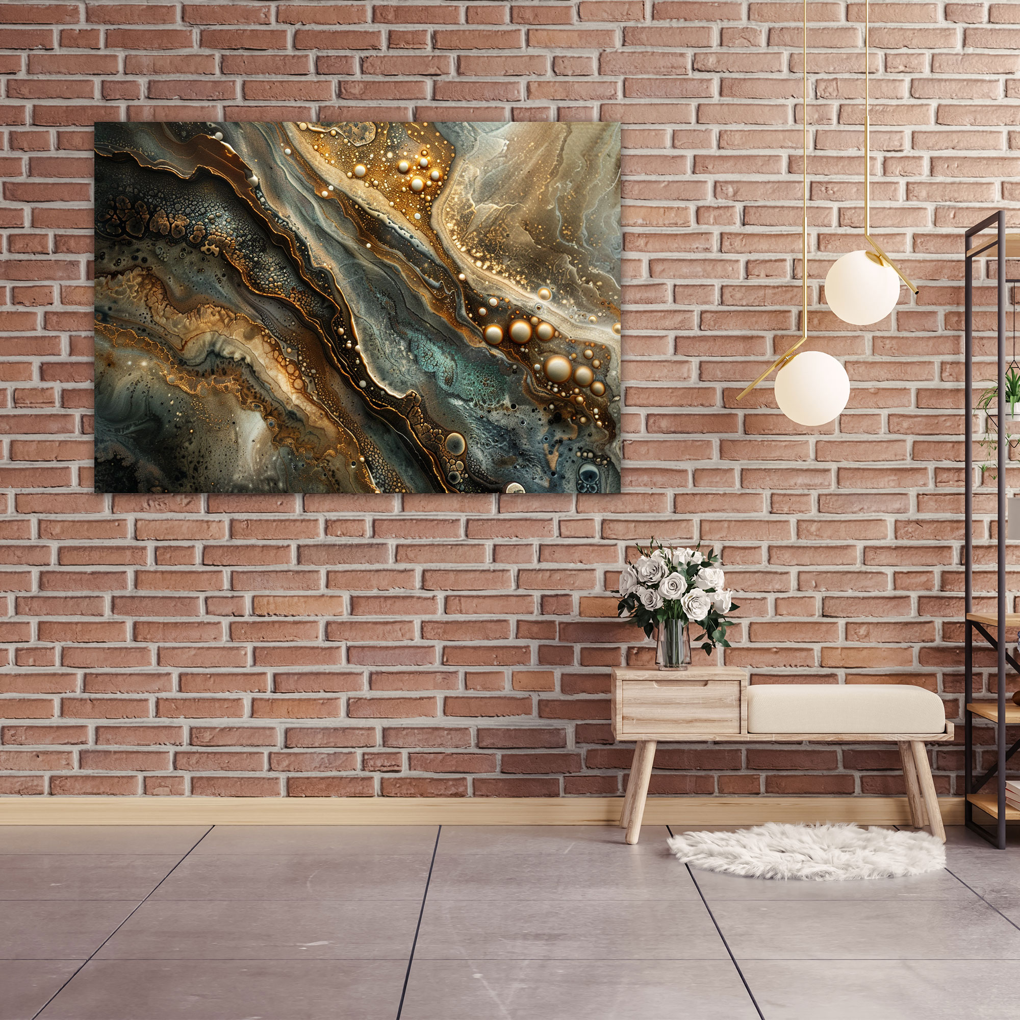Organic Abstract Art Canvas Print - Abstract Art, Wall Art, Home Decoration, Canvas