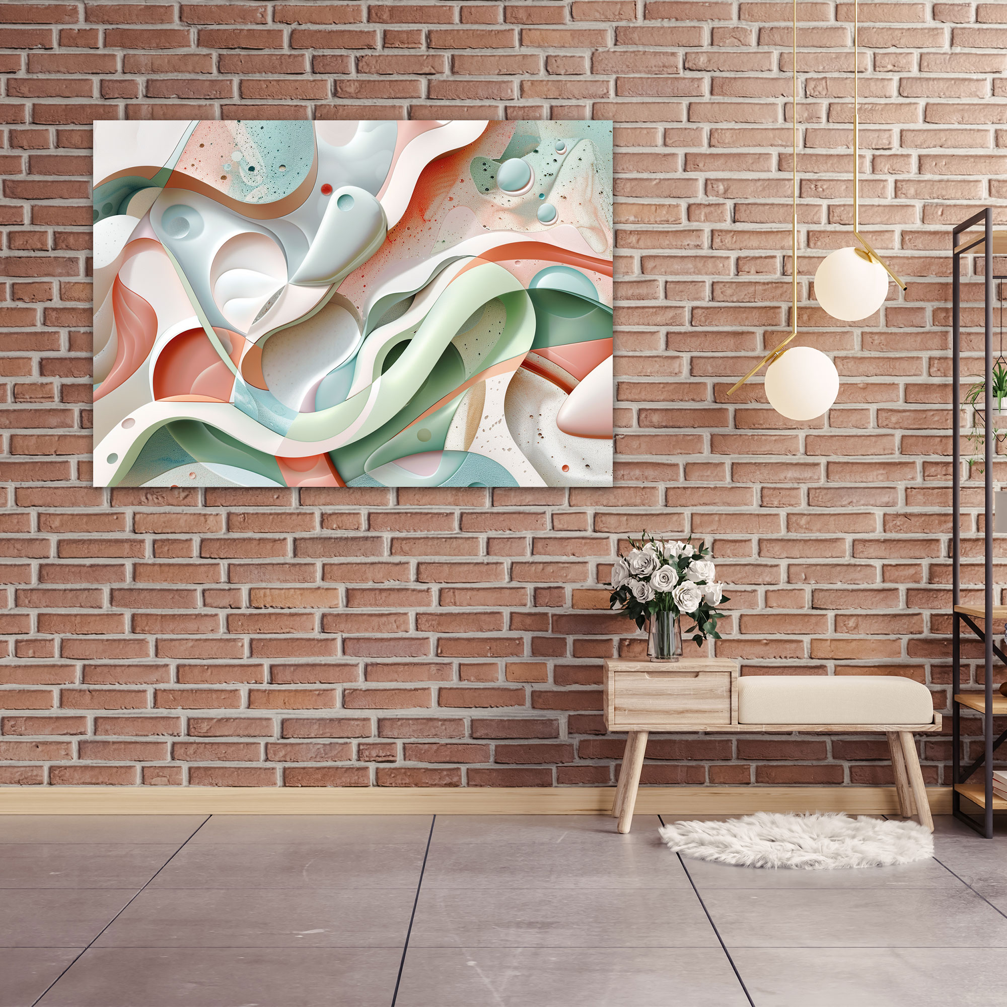 Whimsical Abstract Art Wall Art - Abstract Art, Canvas, Wall Art, Abstract Art