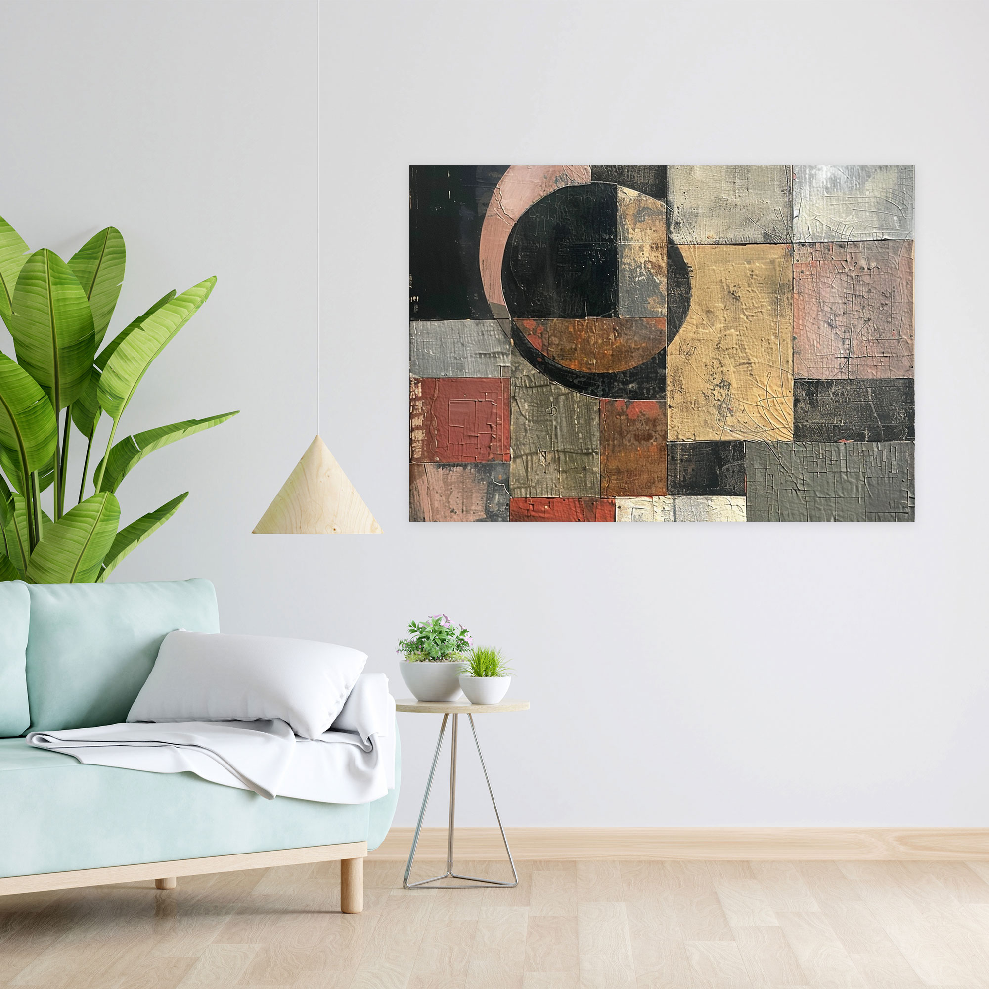 Abstract Art Canvas Print - Textures And Patterns Collage - Abstract Art, Home Decoration, Canvas Wall Art, Canvas Print