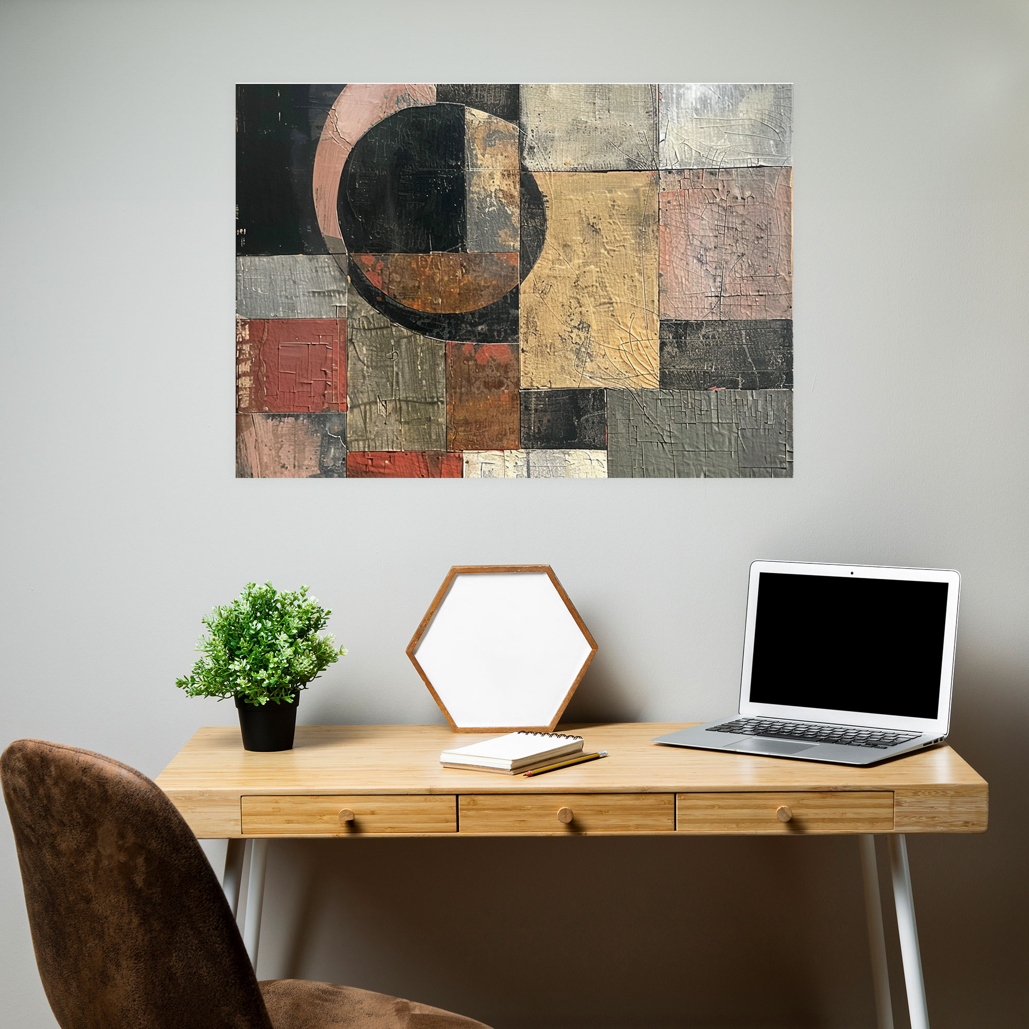 Abstract Art Canvas Print - Textures And Patterns Collage - Abstract Art, Home Decoration, Canvas Wall Art, Canvas Print