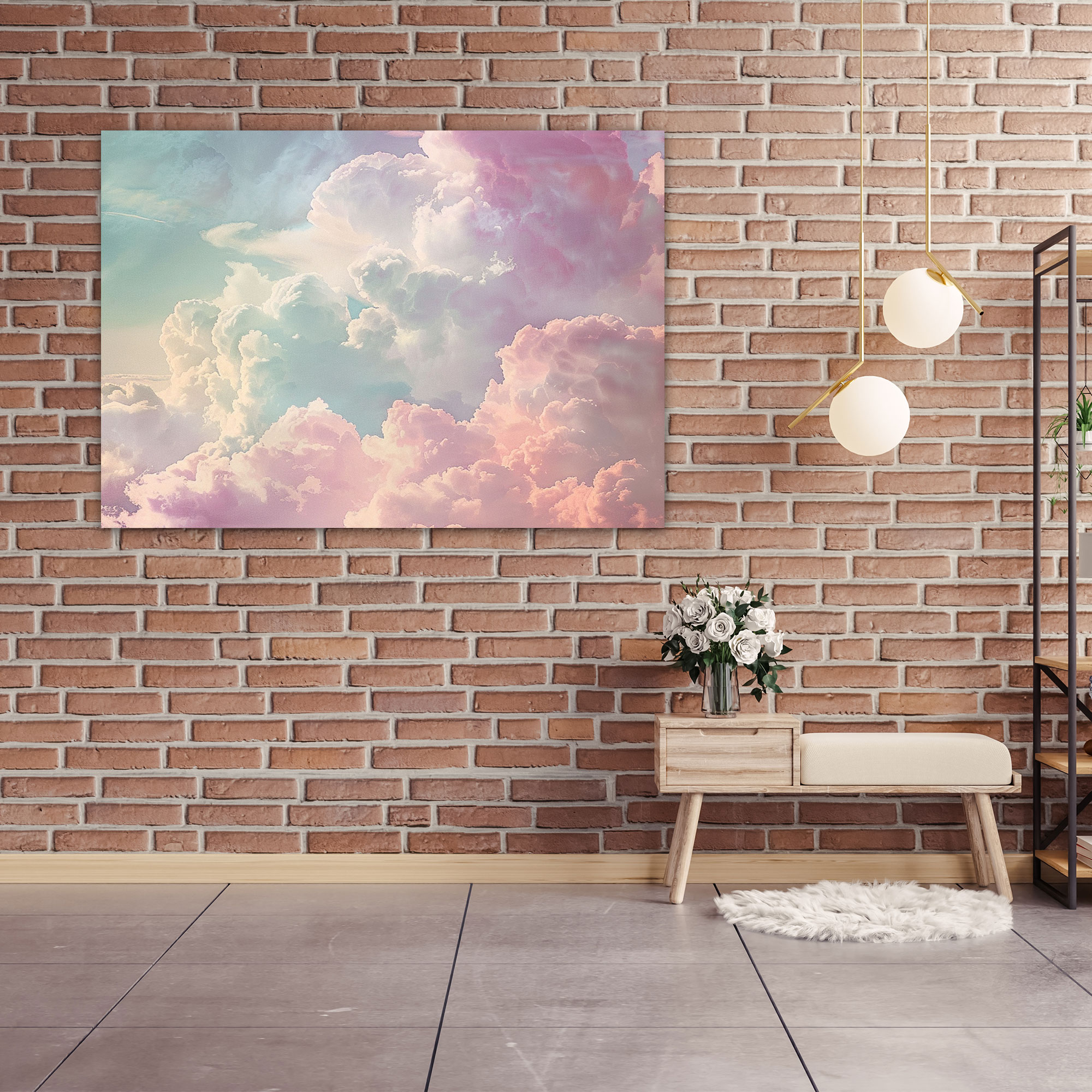 Abstract Art Wall Decoration - Pastel Clouds - Abstract Art, Canvas Wall Art, Abstract Art, Canvas
