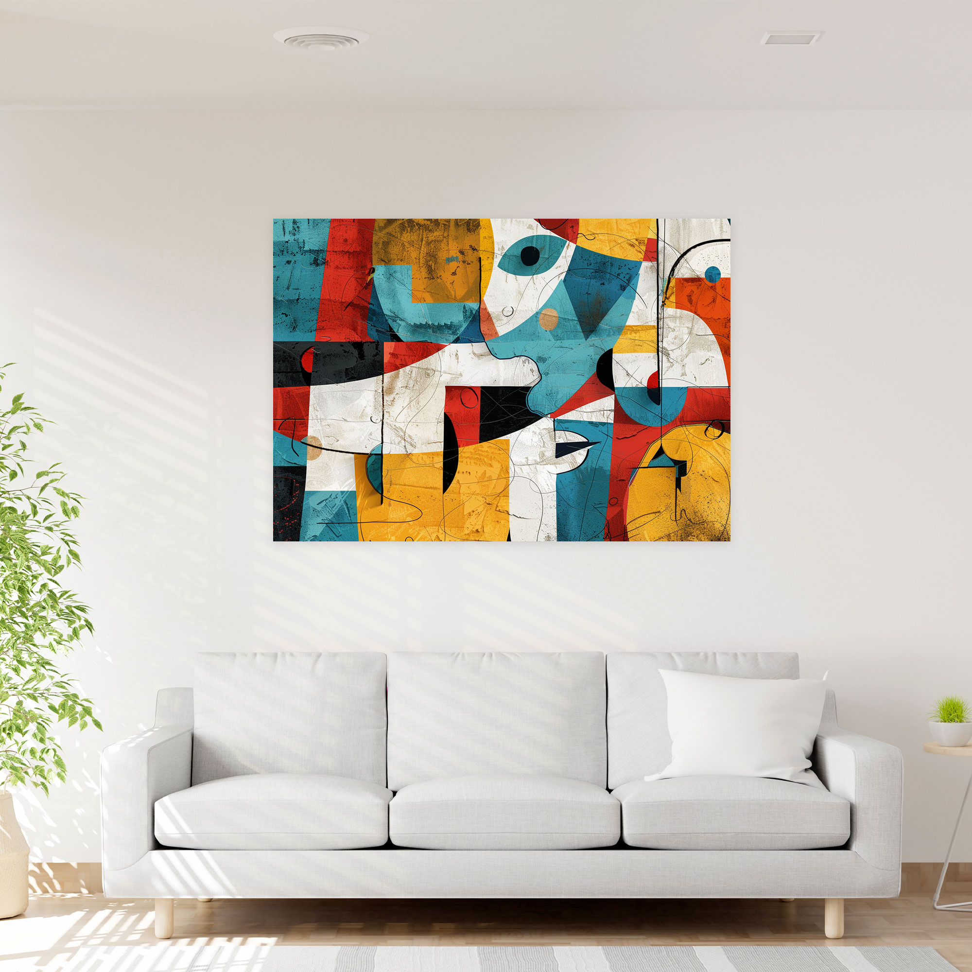 Playful Abstract Art Wall Decoration - Abstract Art, Home Decoration, Wall Decoration, Canvas Print
