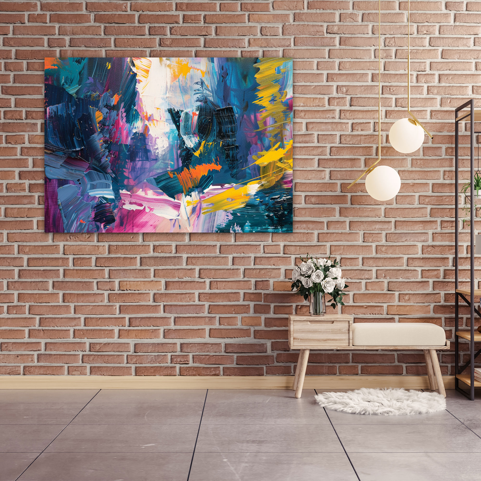 Abstract Landscape Canvas Print - Abstract Art, Wall Art, Home Decoration, Canvas Wall Art