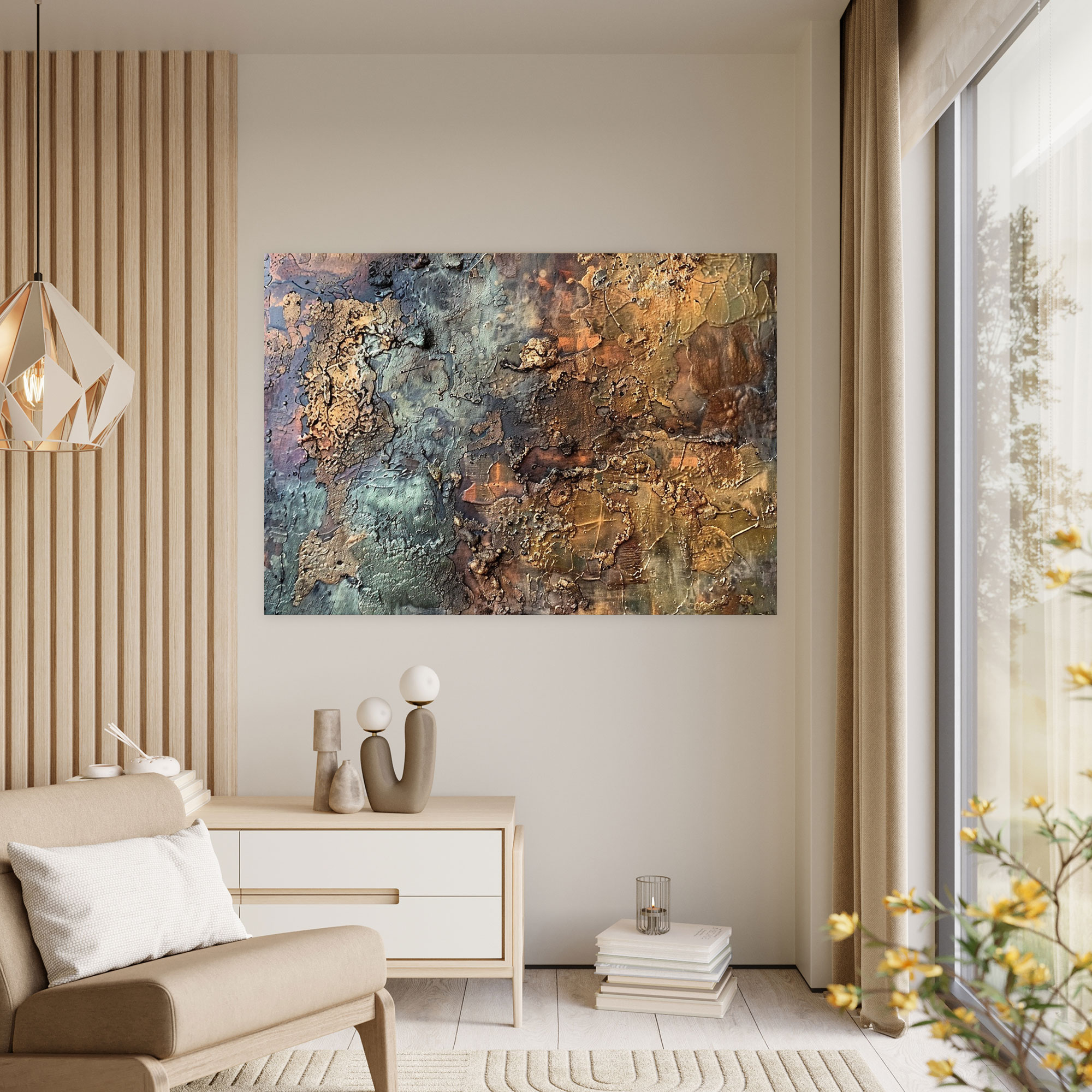 Textural Abstract Art Wall Decoration - Abstract Art, Canvas, Abstract Art, Wall Art