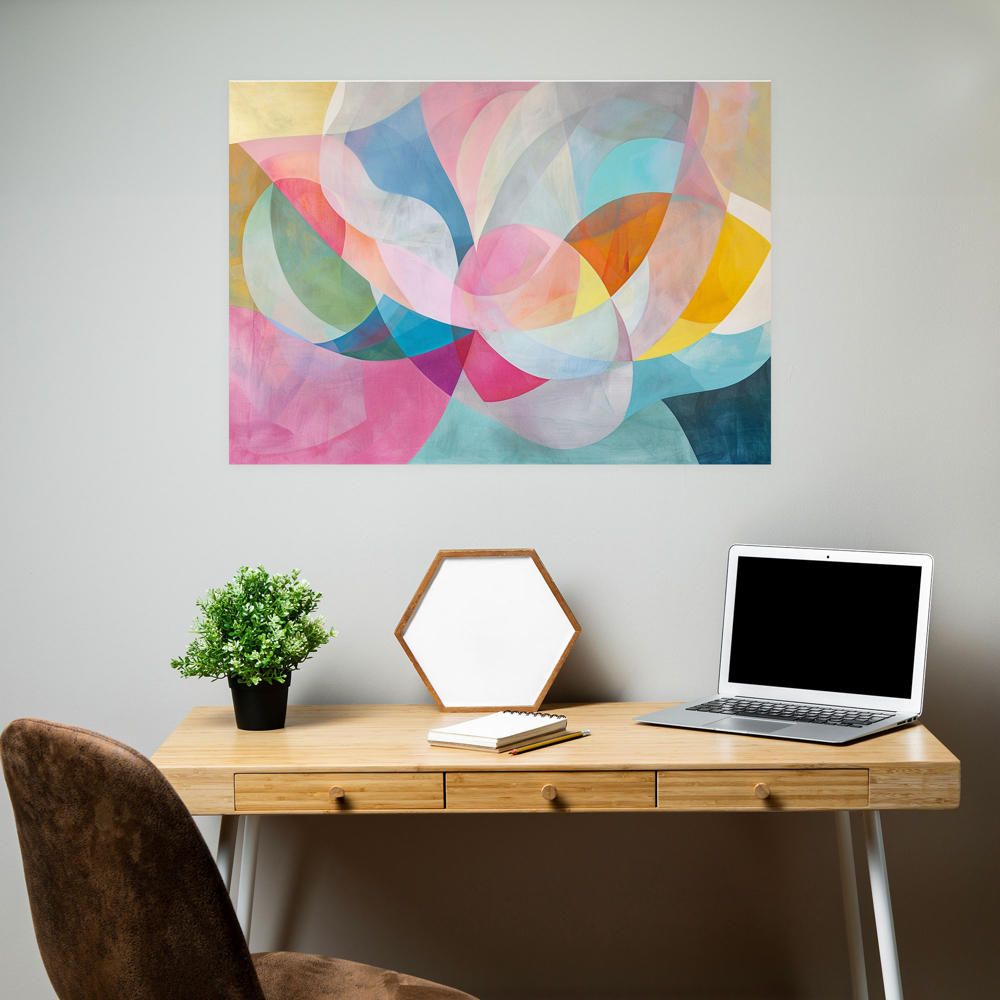 Whimsical Abstract Art Canvas Print - Abstract Art, Wall Art, Wall Decoration, Canvas