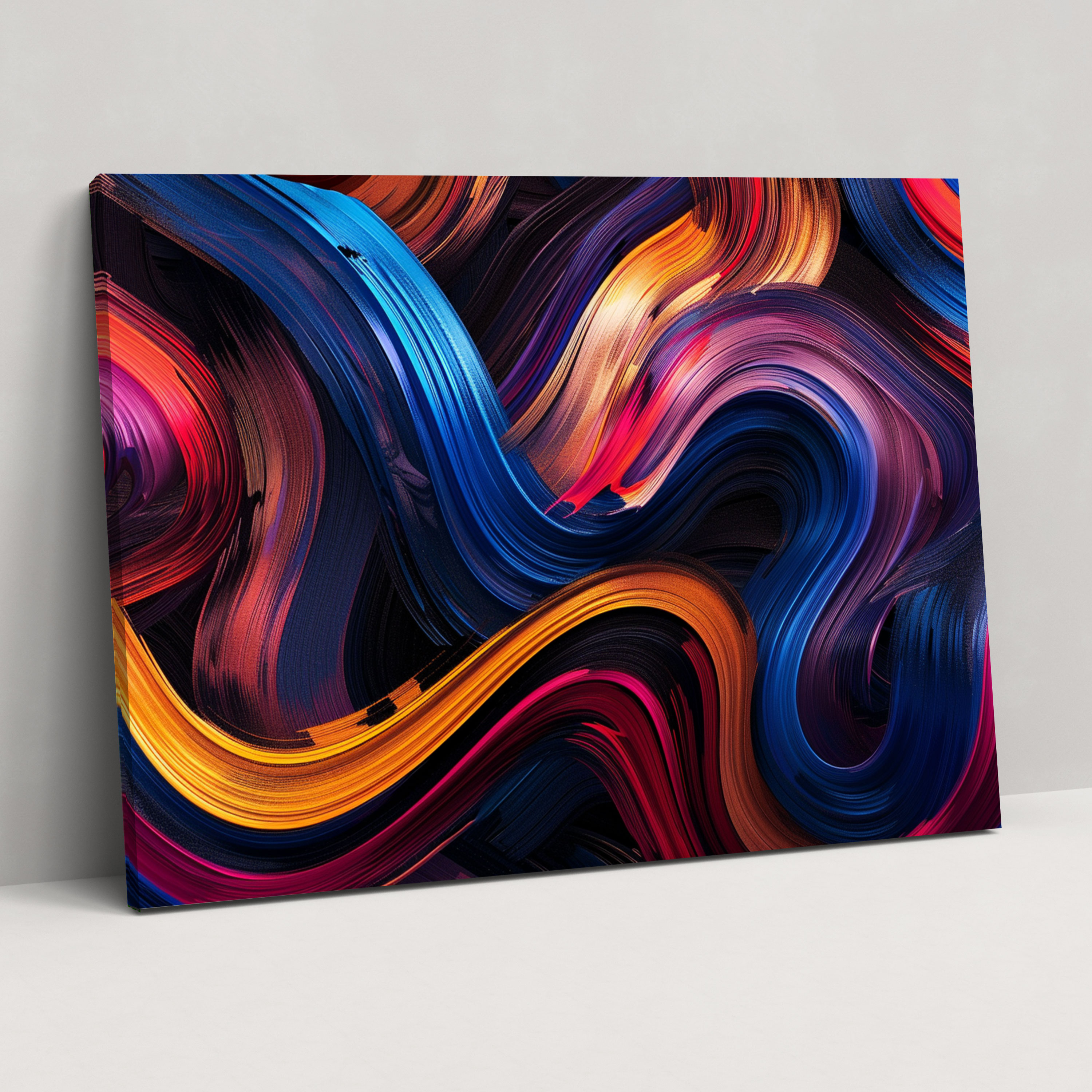 Minimalist Abstract Art Wall Art - Abstract Art, Abstract Art, Swirling Lines, Home Decoration