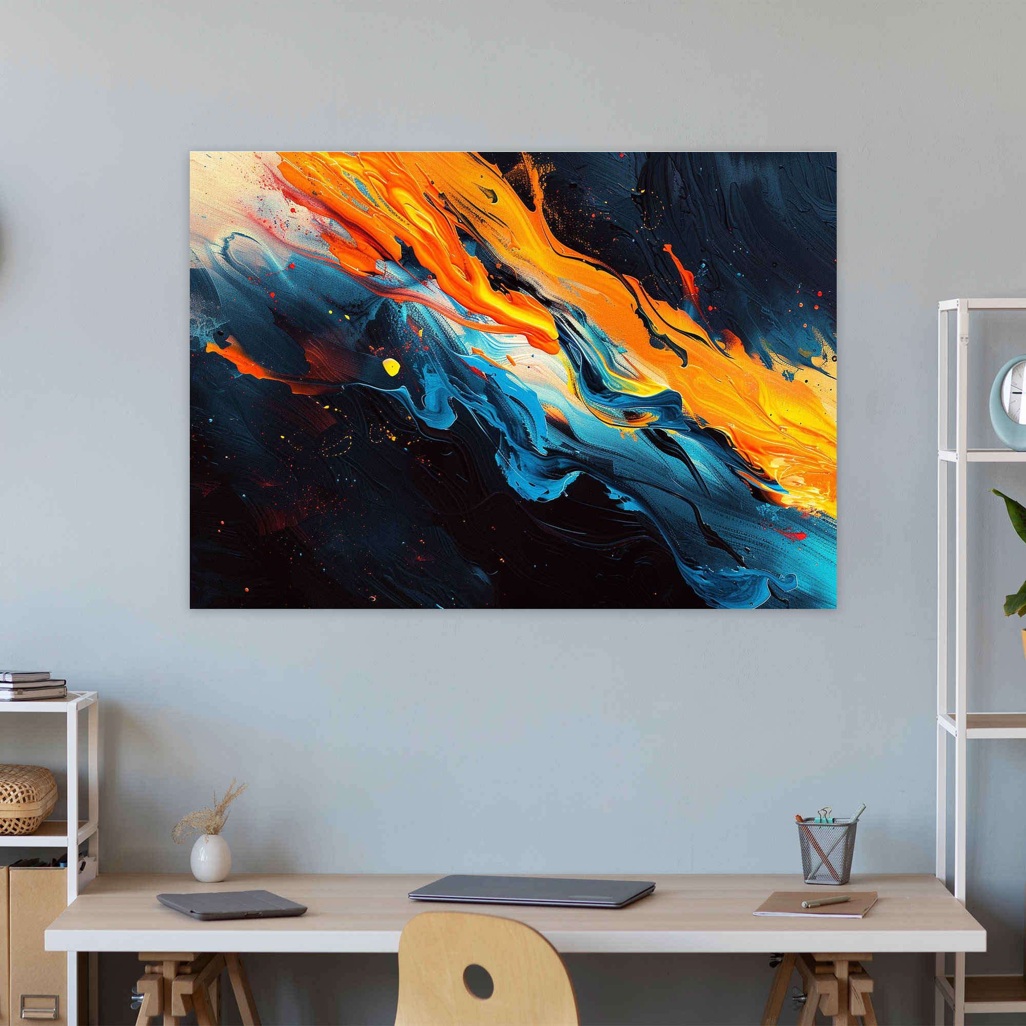 Dramatic Abstract Art Canvas Print - Abstract Art, Canvas Print, Eye-Catching Decor, Wall Decoration