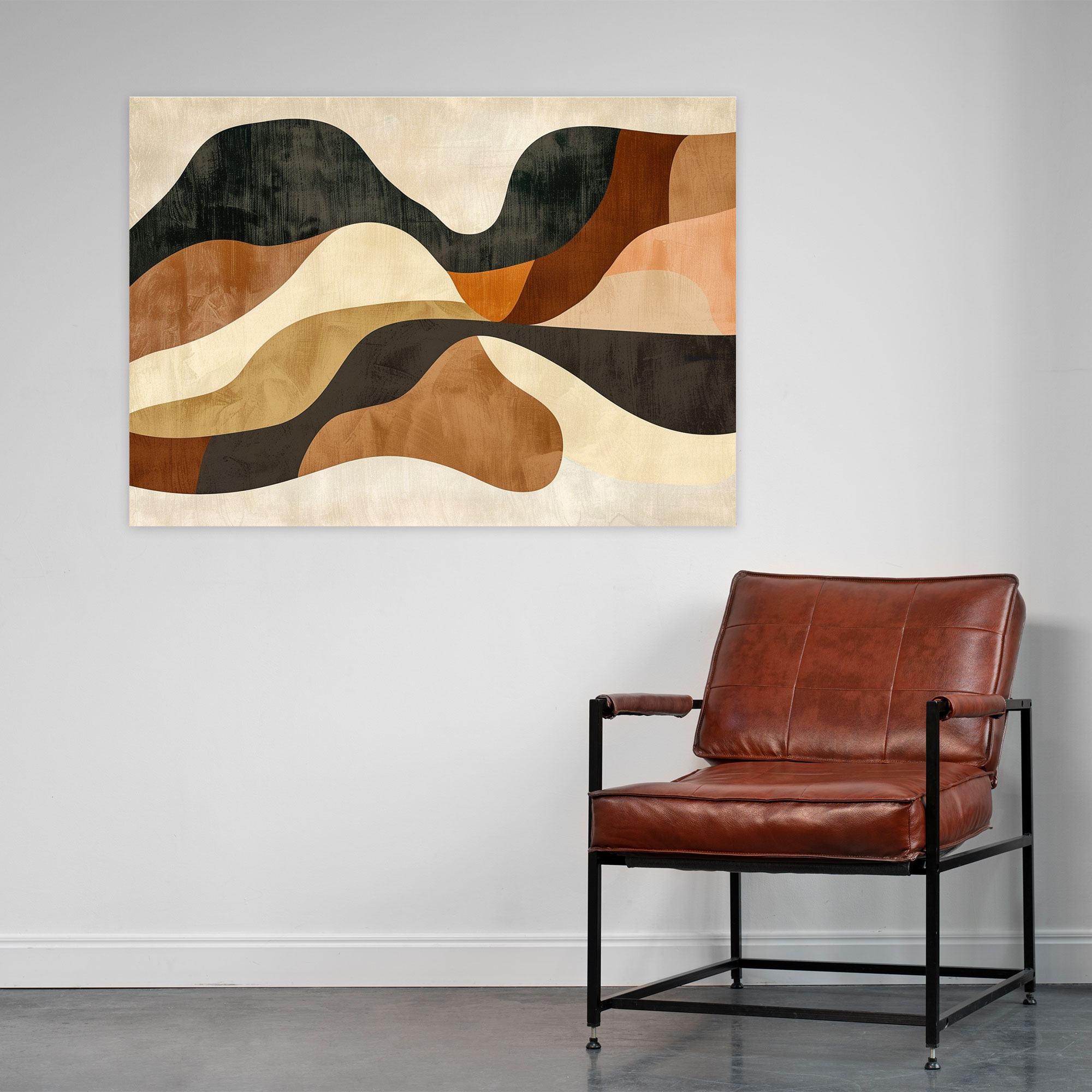 Earthy Abstract Art Wall Decoration - Abstract Art, Canvas Wall Art, Abstract Art, Home Decoration