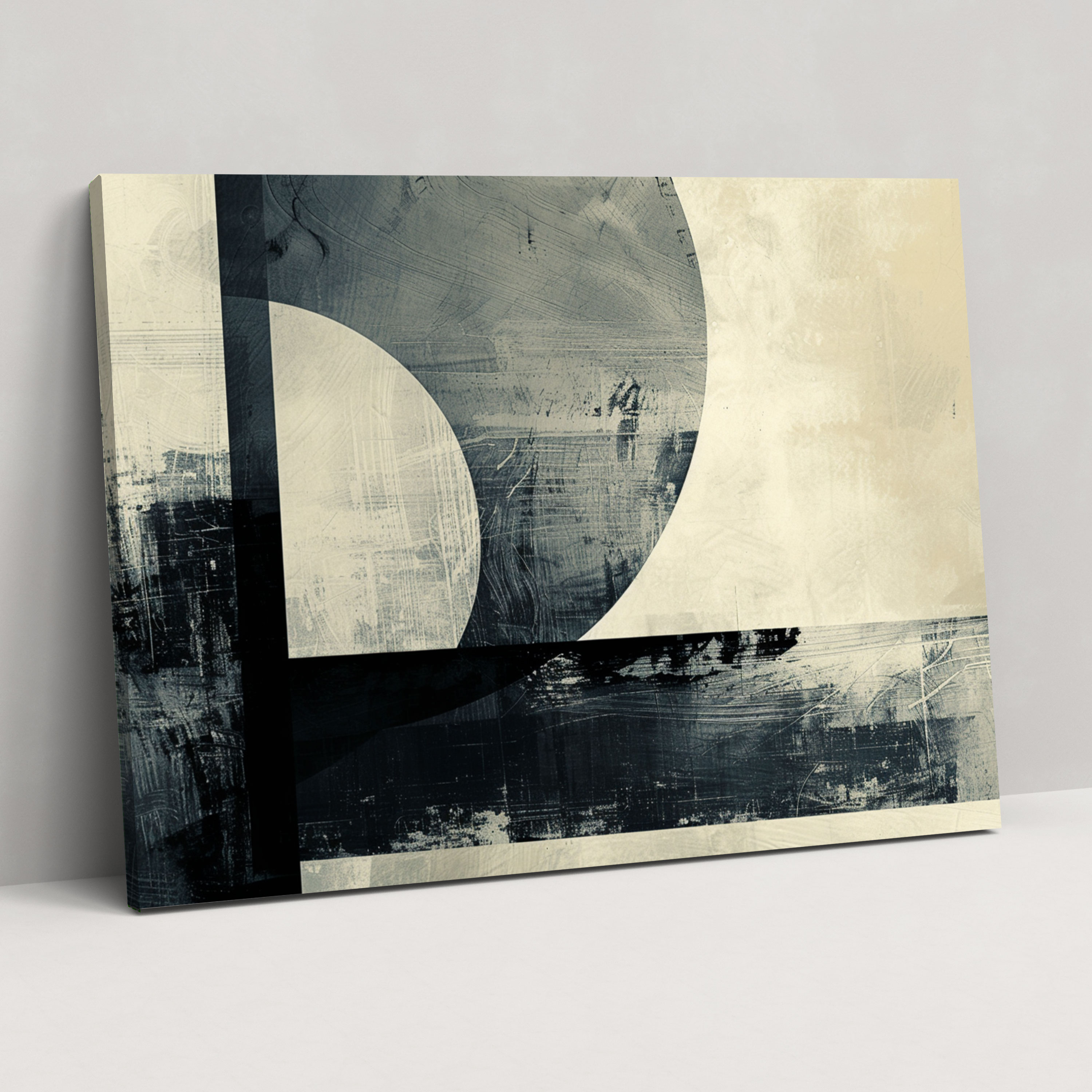 Monochromatic Abstract Art Wall Decoration - Abstract Art, Canvas Wall Art, Wall Decoration, Canvas