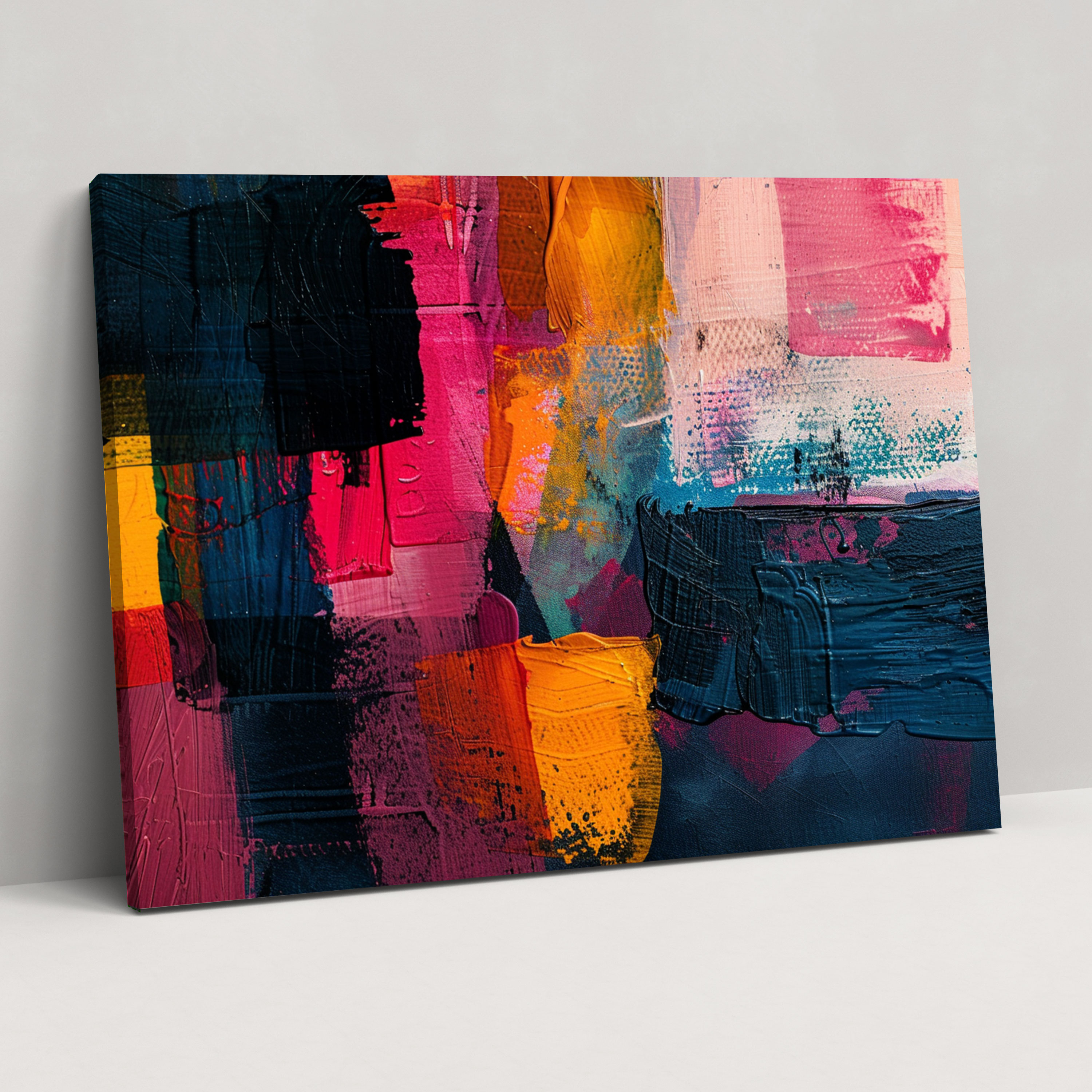 Bold Colors Abstract Art Canvas Print - Abstract Art, Wall Decoration, Wall Art, Canvas Print