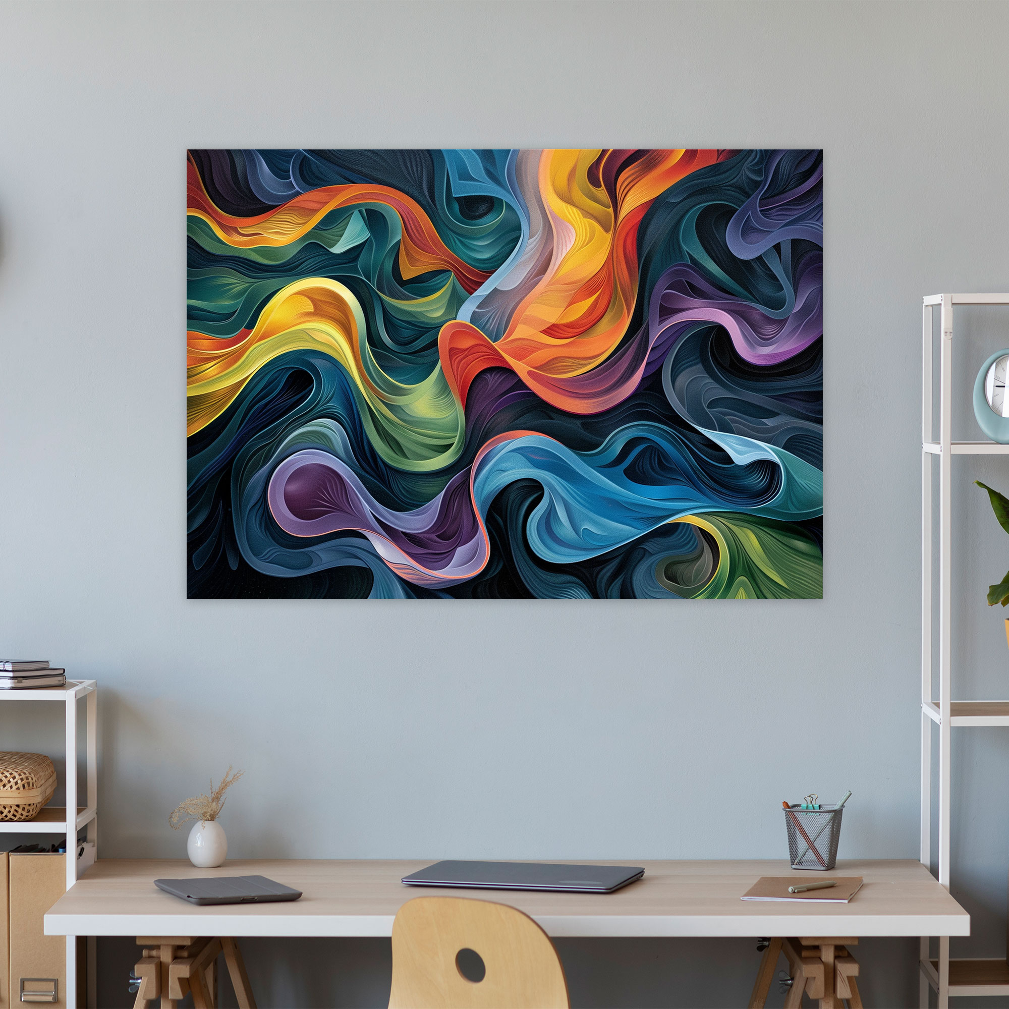 Fluid Shapes Abstract Art Wall Decoration - Abstract Art, Home Decoration, Wall Decoration, Abstract Art