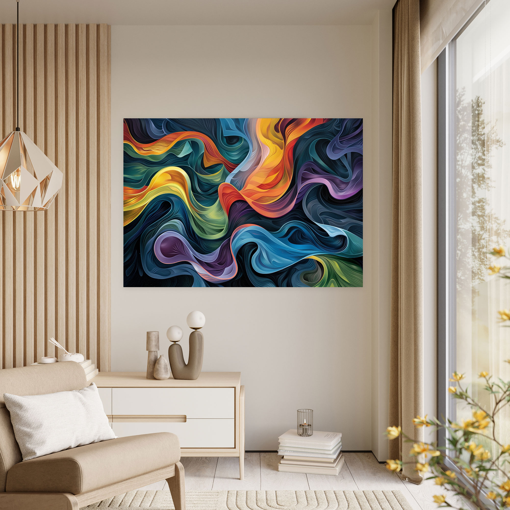 Fluid Shapes Abstract Art Wall Decoration - Abstract Art, Home Decoration, Wall Decoration, Abstract Art