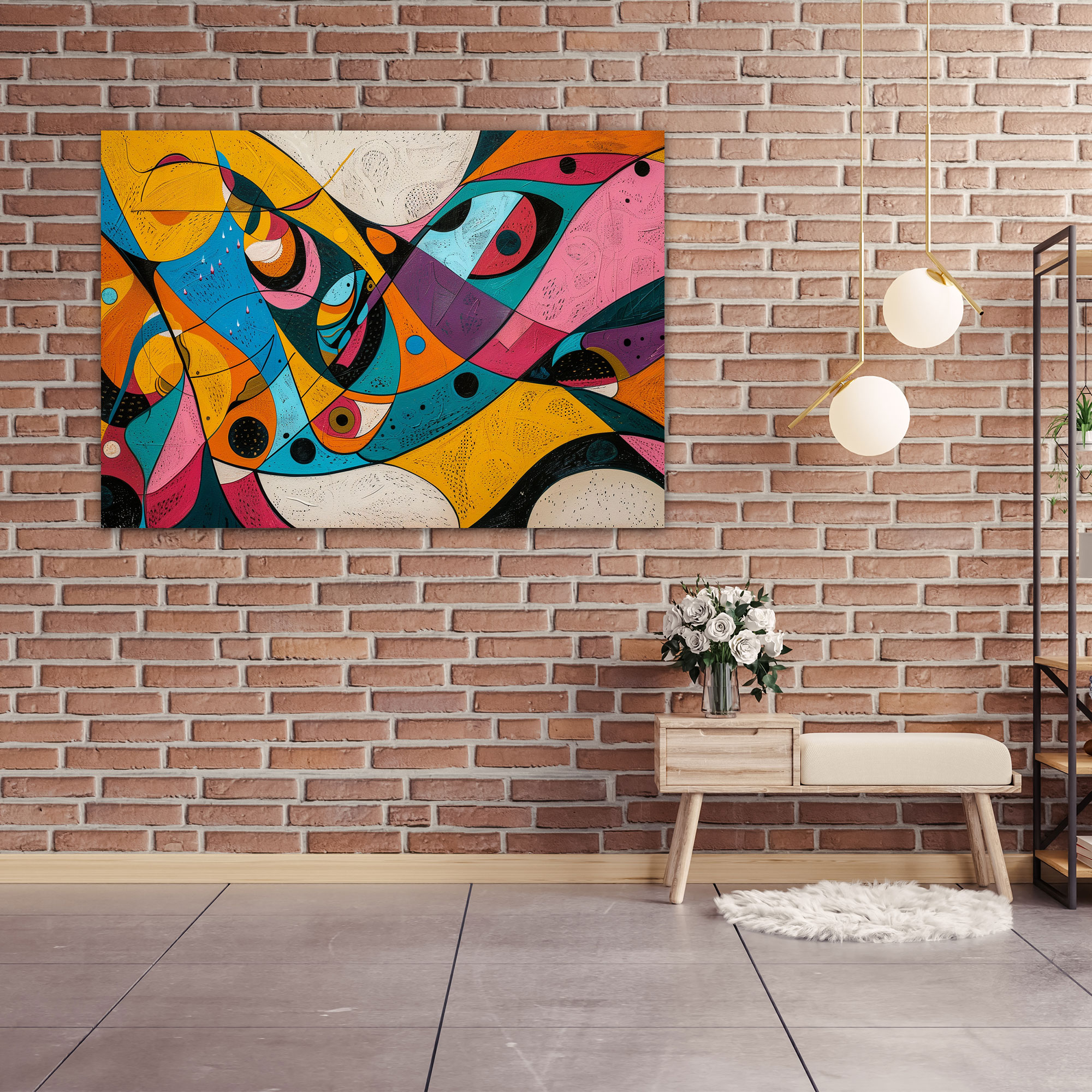Organic Shapes Abstract Art Canvas Print - Abstract Art, Canvas Wall Art, Wall Art, Canvas