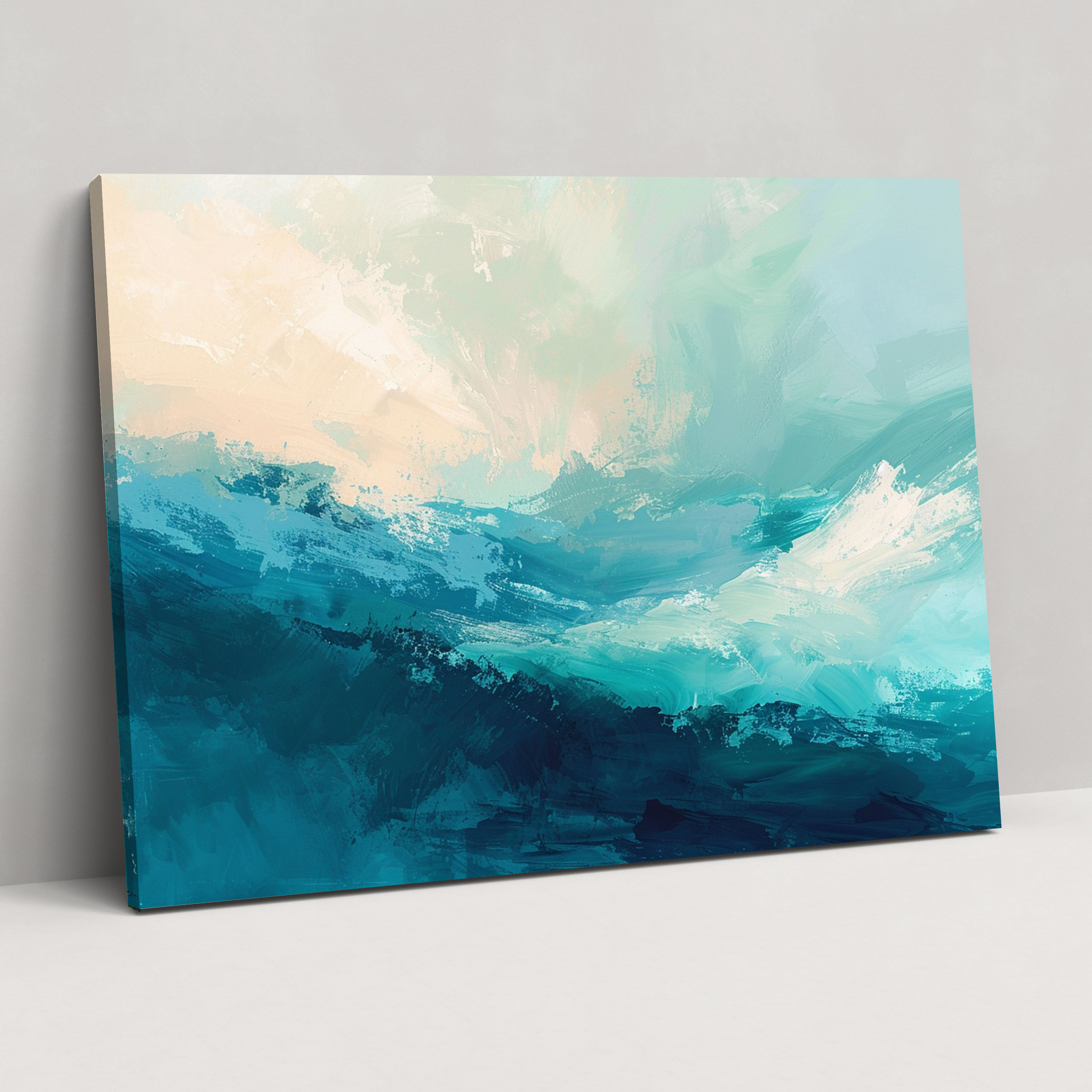 Serene Color Palette Abstract Art Wall Decoration - Abstract Art, Canvas Wall Art, Home Decoration, Wall Decoration