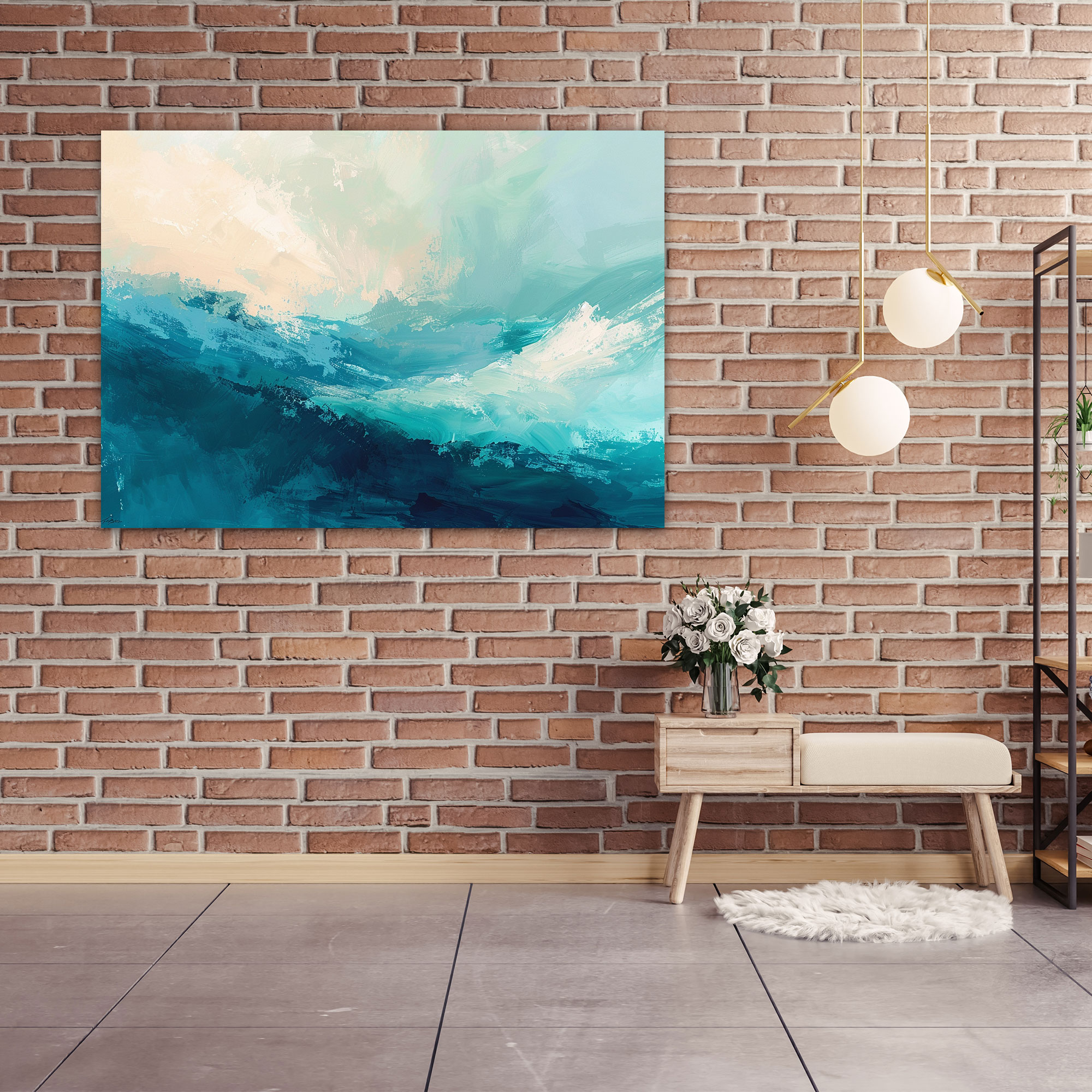 Serene Color Palette Abstract Art Wall Decoration - Abstract Art, Canvas Wall Art, Home Decoration, Wall Decoration