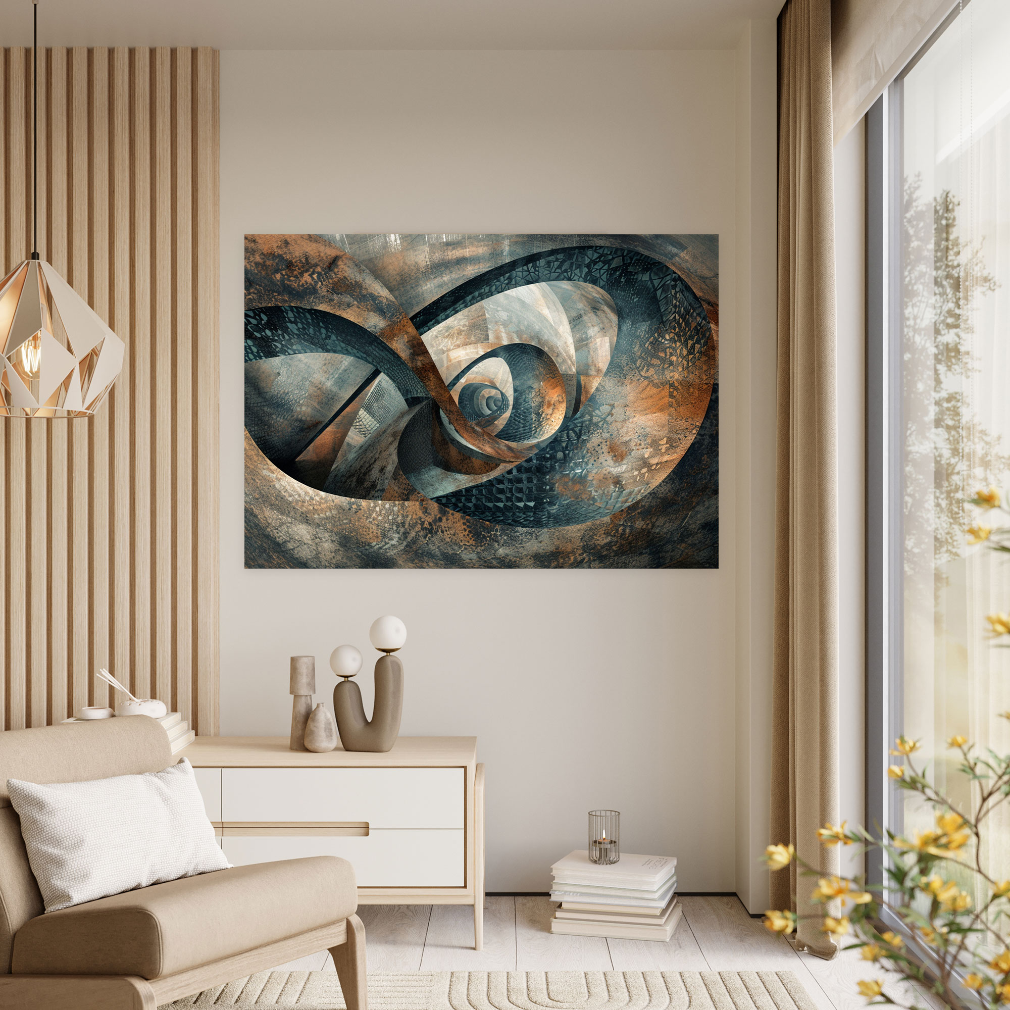 Nature Inspired Abstract Art Canvas Print Wall Decoration - Abstract Art, Canvas, Canvas Wall Art, Abstract Art
