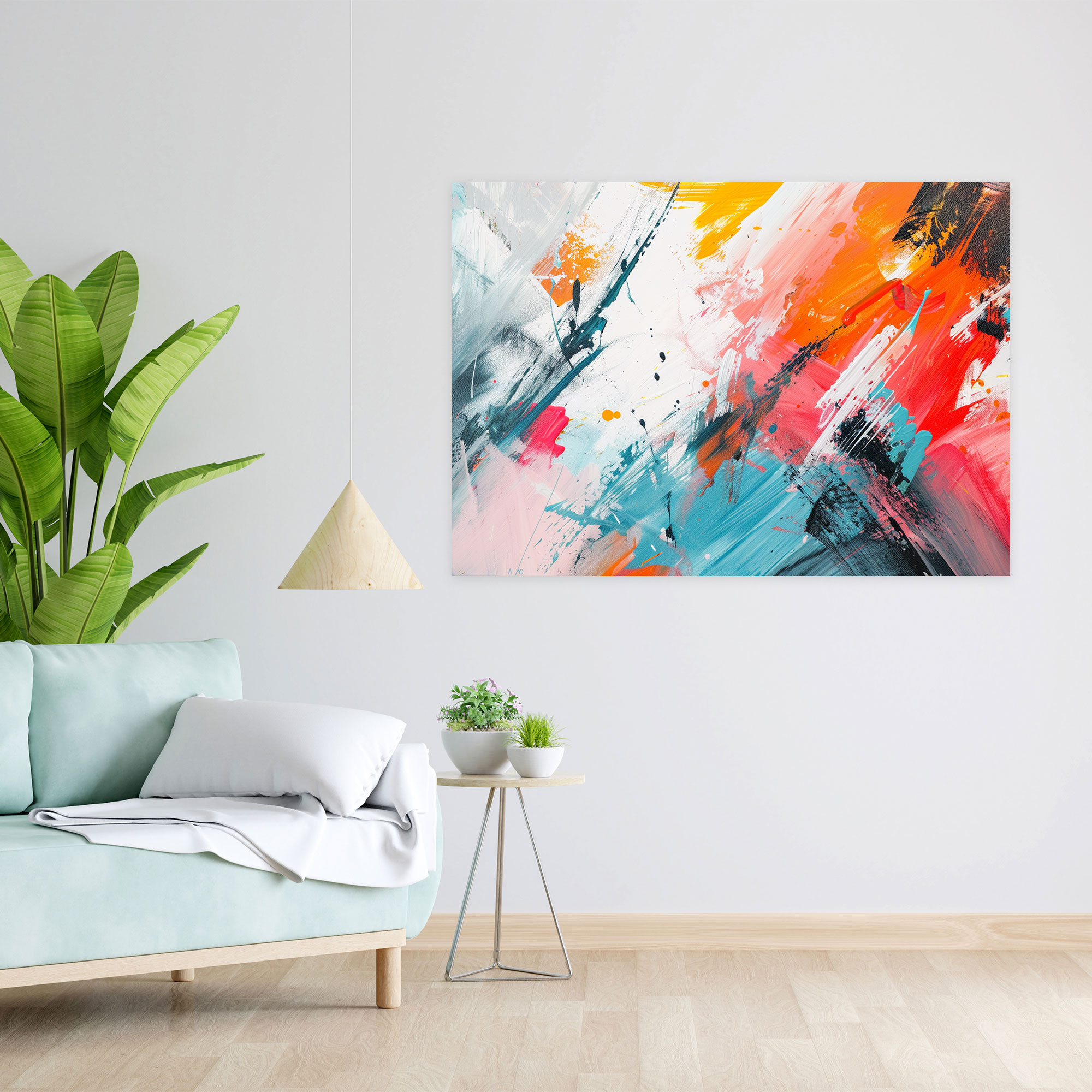 Bold Brush Strokes Abstract Art Canvas Print Wall Art - Abstract Art, Wall Art, Home Decoration, Abstract Art