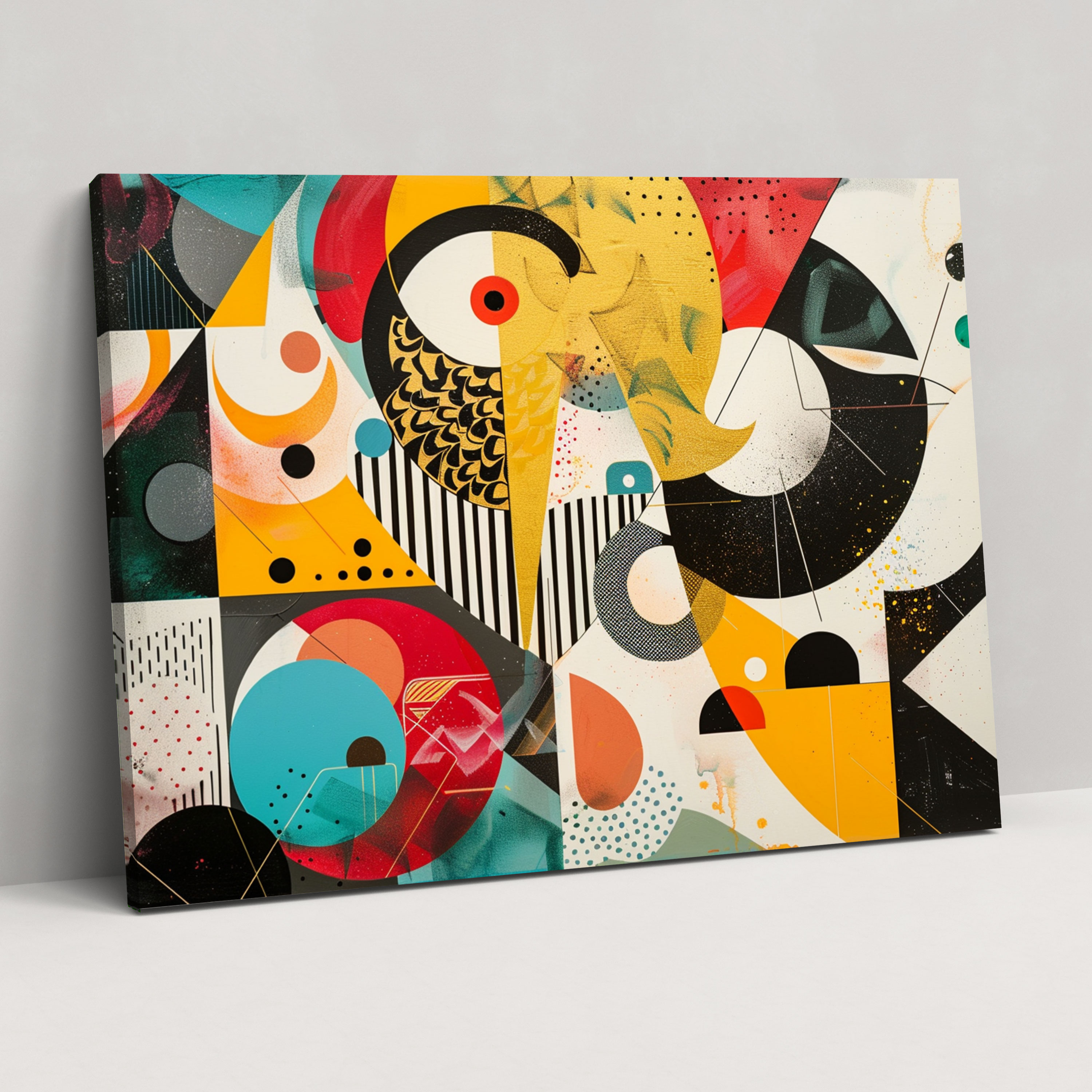 Playful Abstract Art Canvas Print Wall Decoration - Abstract Art, Abstract Art, Wall Art, Wall Decoration