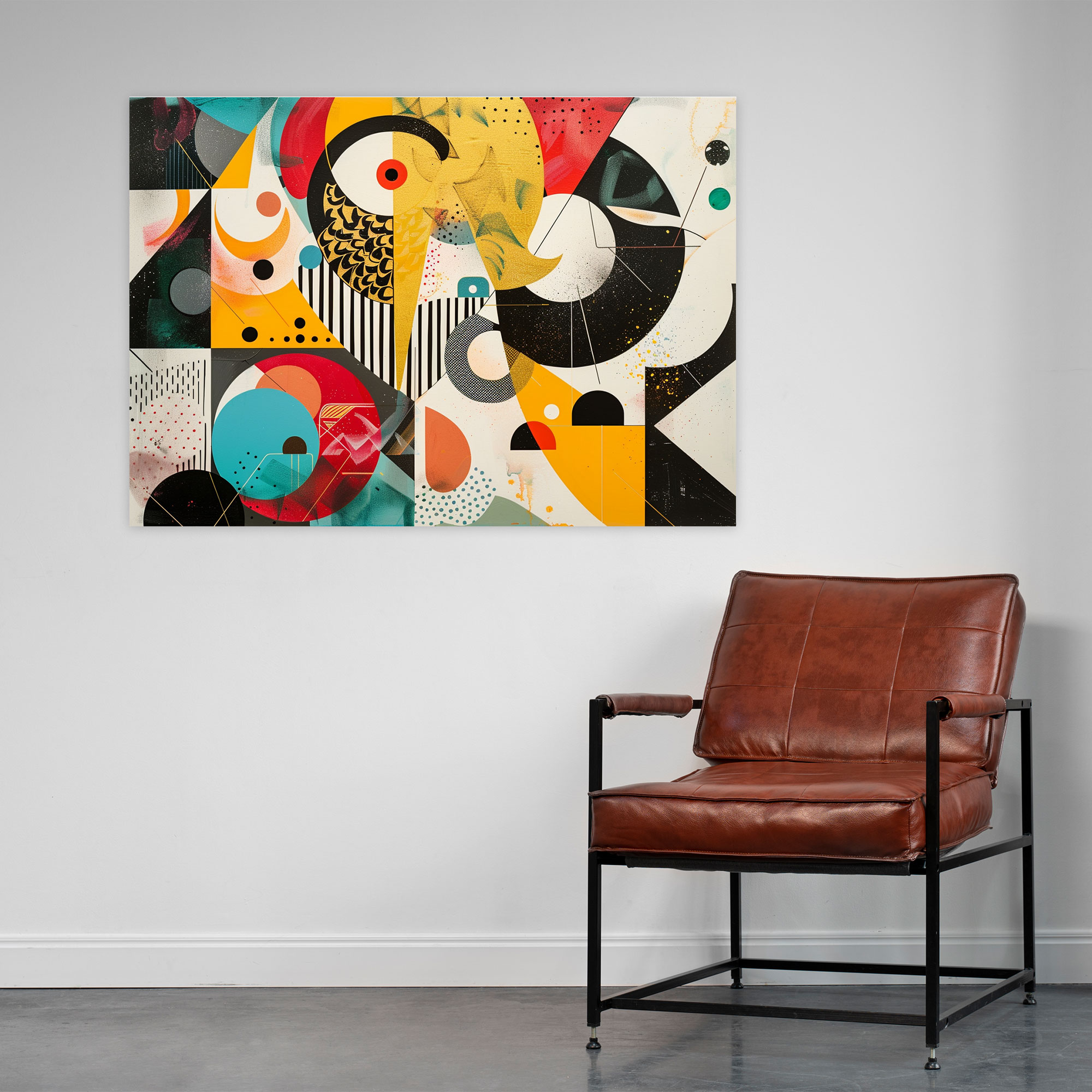 Playful Abstract Art Canvas Print Wall Decoration - Abstract Art, Abstract Art, Wall Art, Wall Decoration