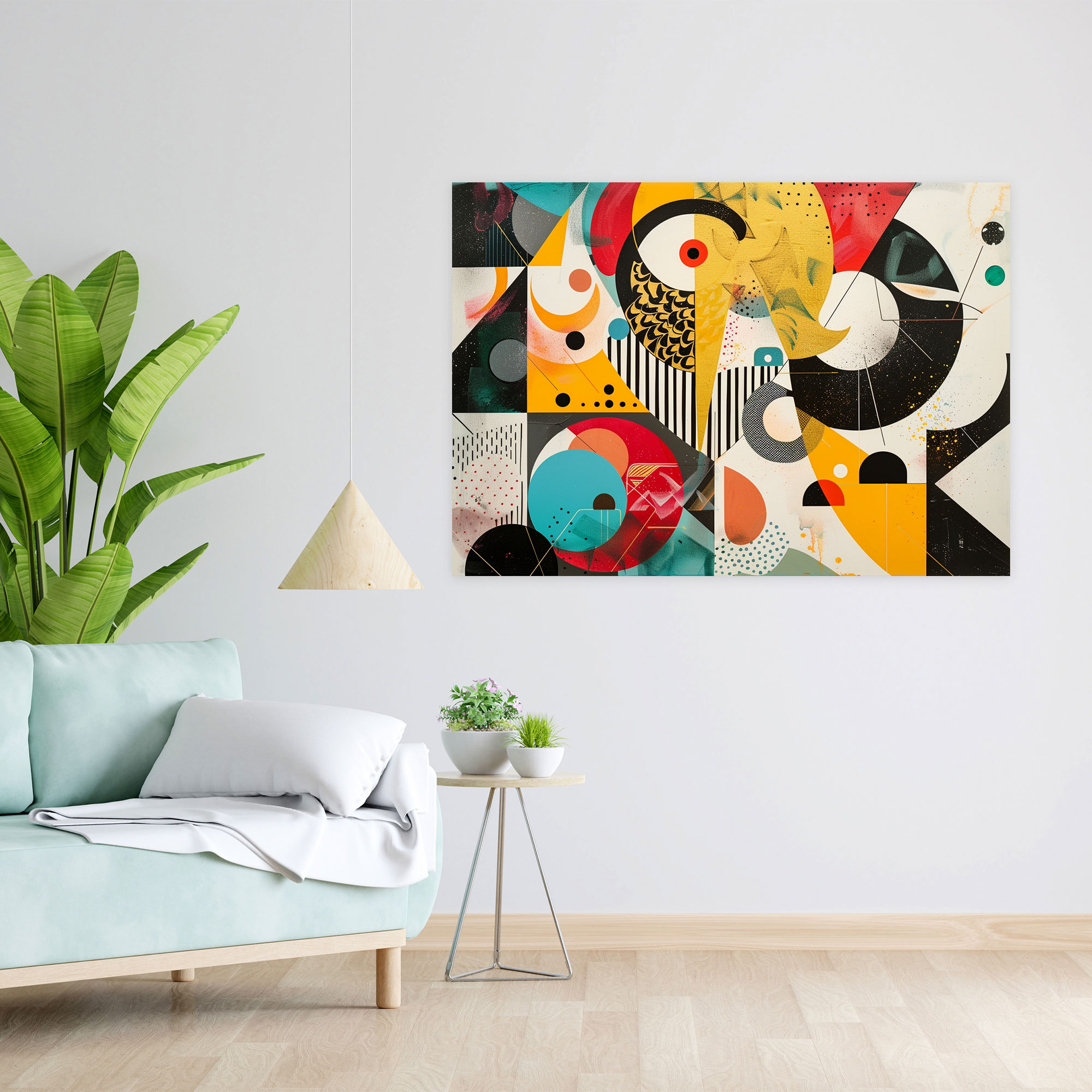 Playful Abstract Art Canvas Print Wall Decoration - Abstract Art, Abstract Art, Wall Art, Wall Decoration