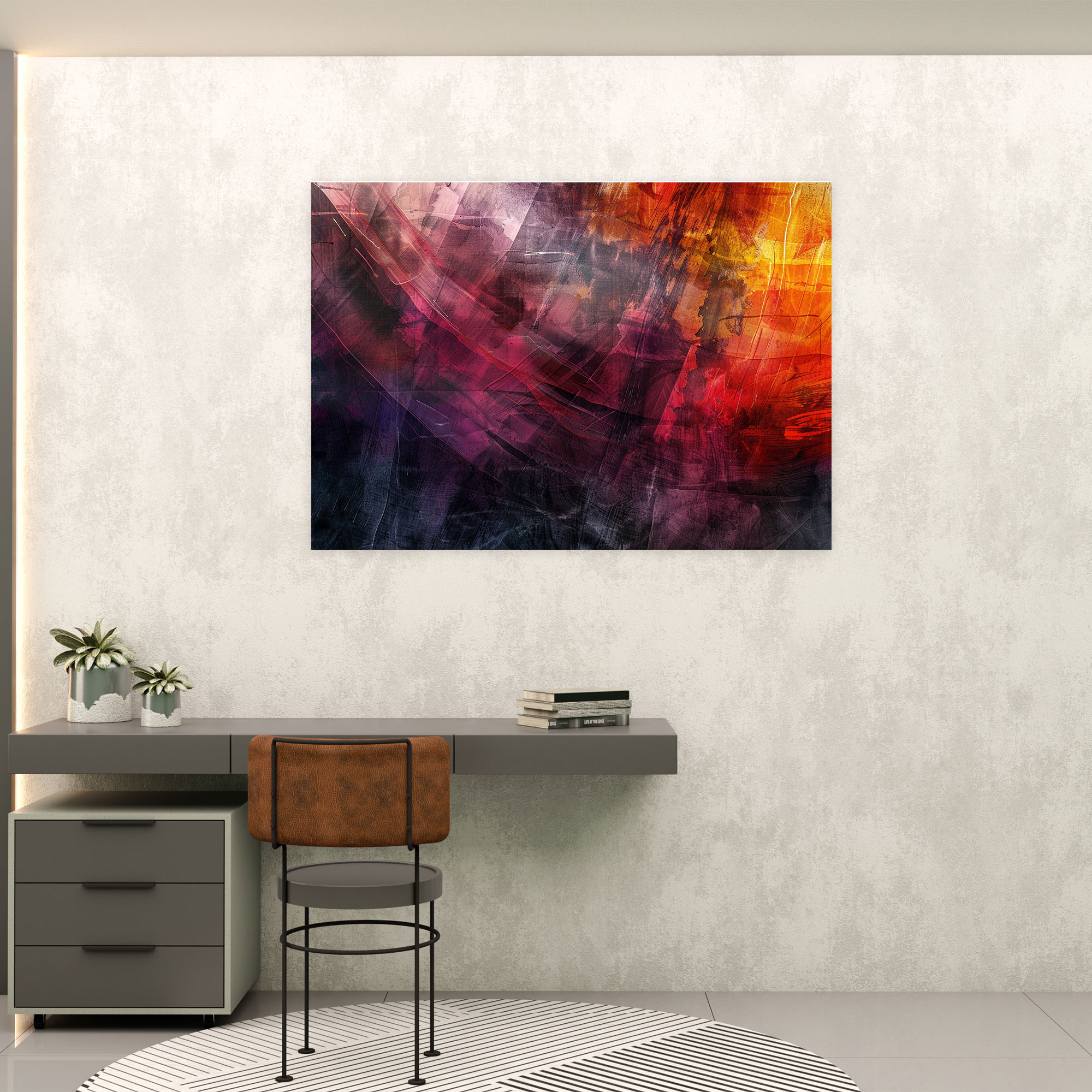 Translucent Layers Abstract Art Canvas Print Wall Decoration - Abstract Art, Canvas Wall Art, Canvas Print, Home Decoration