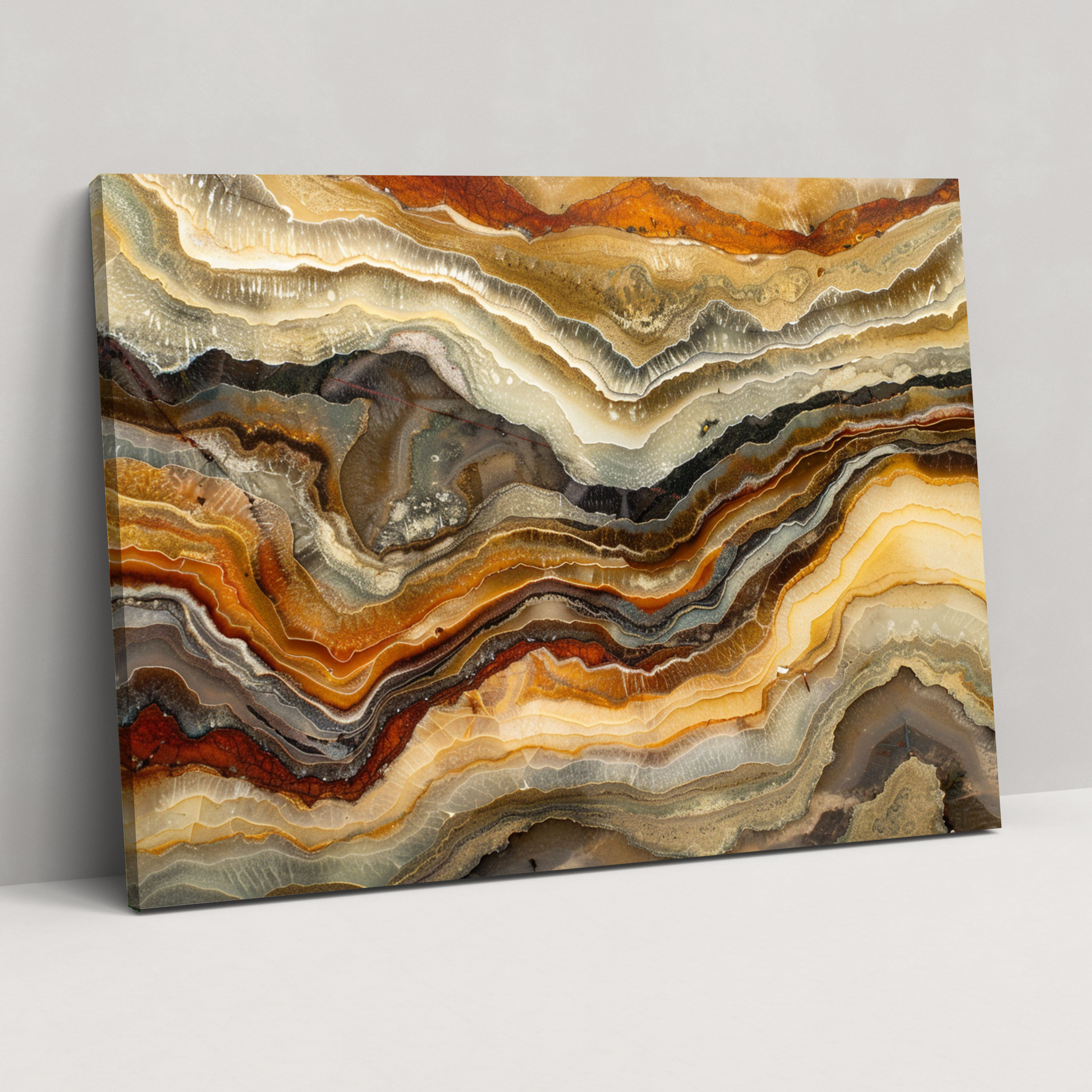 Earth Tones Organic Lines Abstract Art Wall Art - Abstract Art, Home Decoration, Abstract Art, Wall Decoration