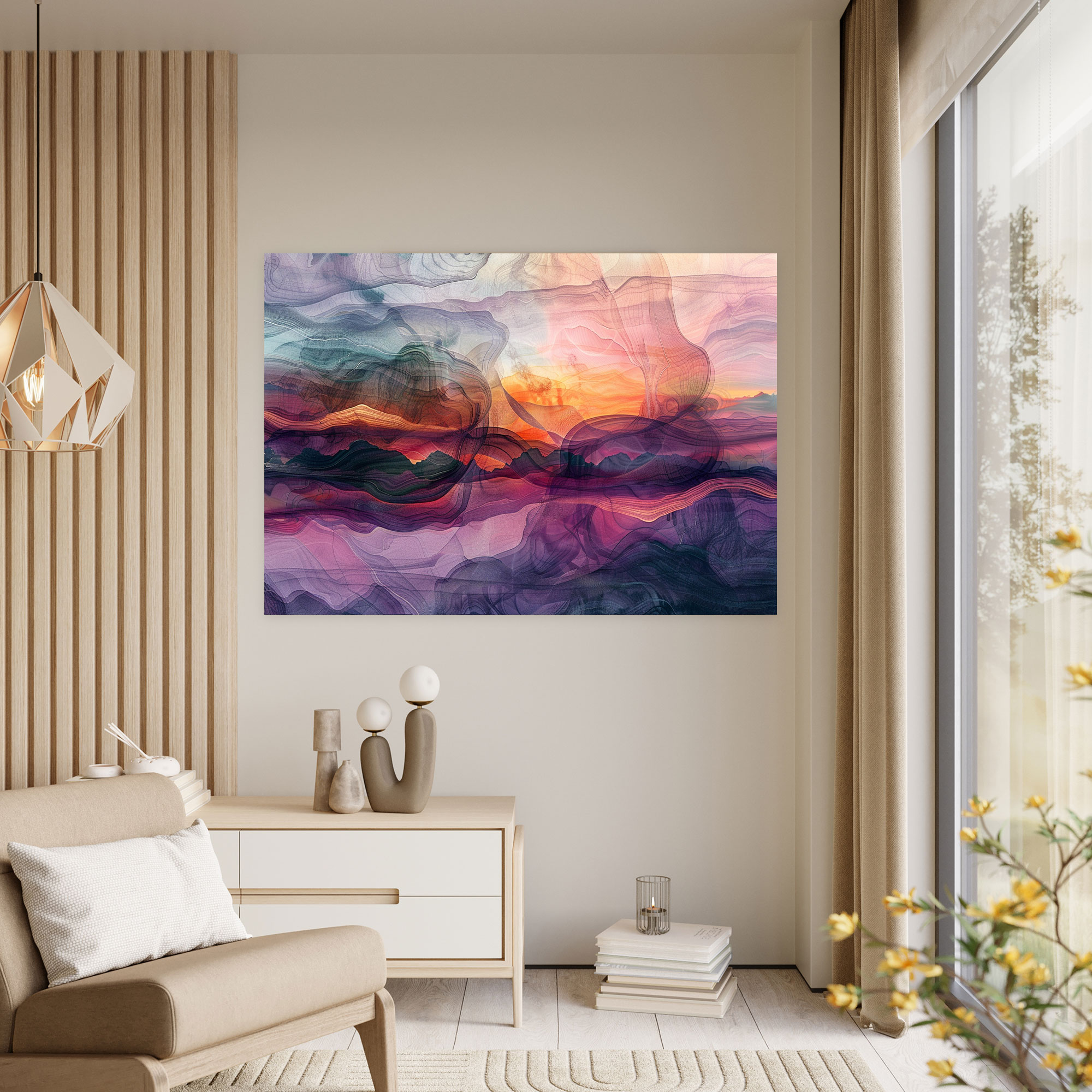 Fantasy World Abstract Art Canvas Print - Abstract Art, Canvas Wall Art, Wall Art, Abstract Art