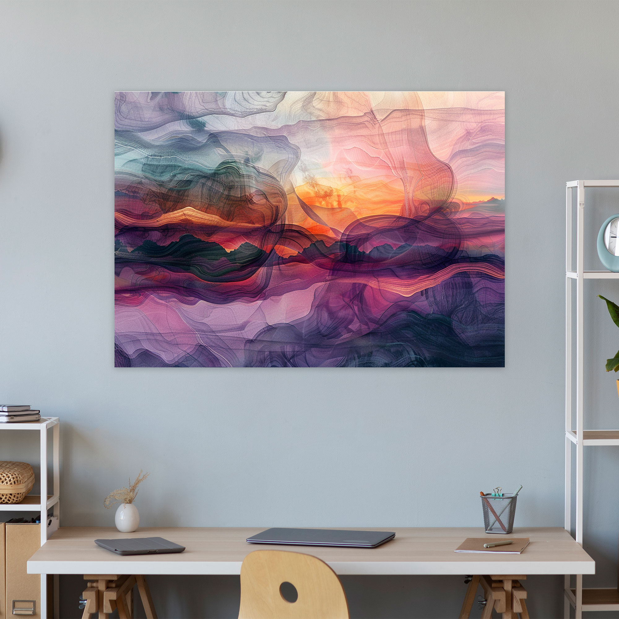 Fantasy World Abstract Art Canvas Print - Abstract Art, Canvas Wall Art, Wall Art, Abstract Art