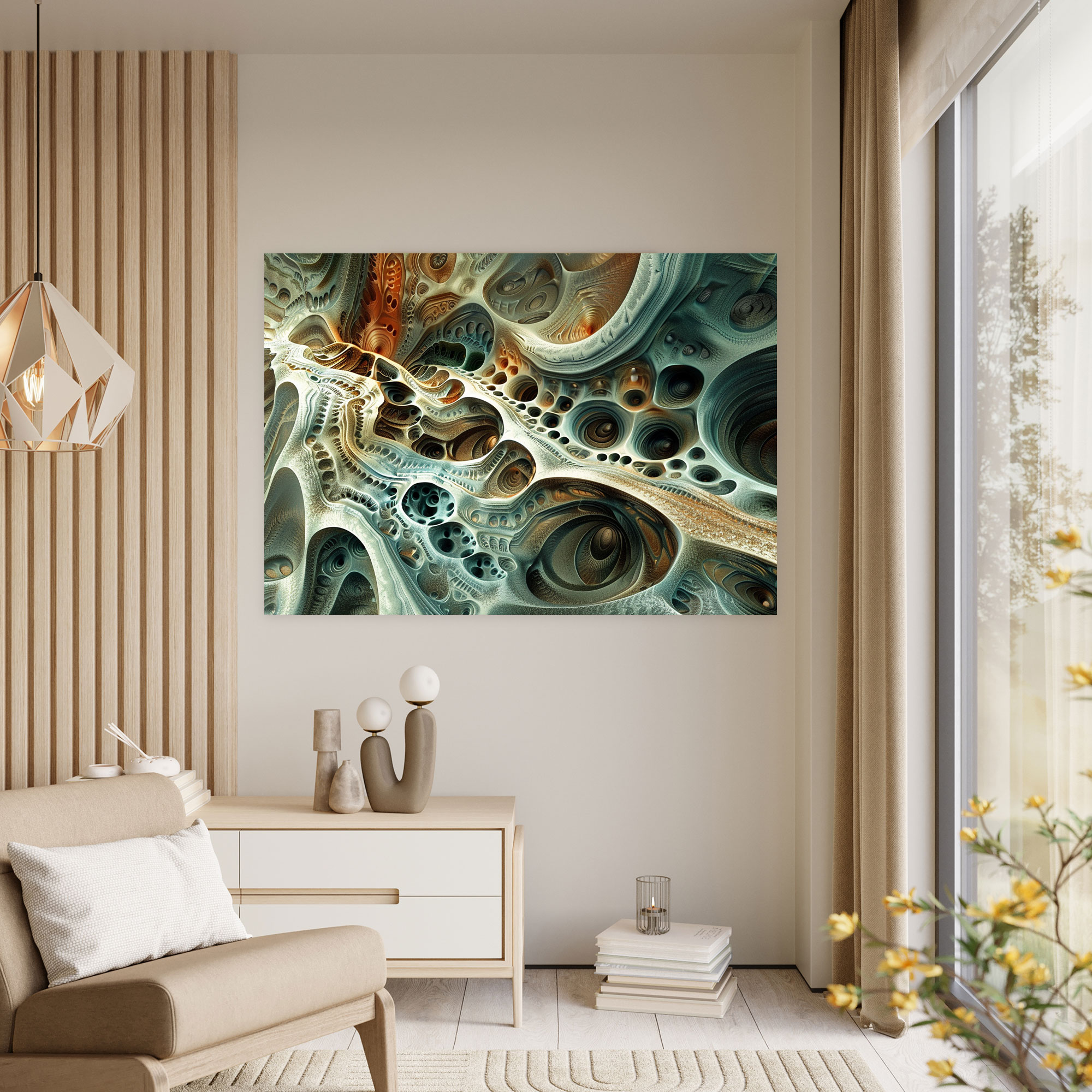 Intricate Multi-Layered Abstract Art Wall Decoration - Abstract Art, Wall Decoration, Home Decoration, Canvas Wall Art