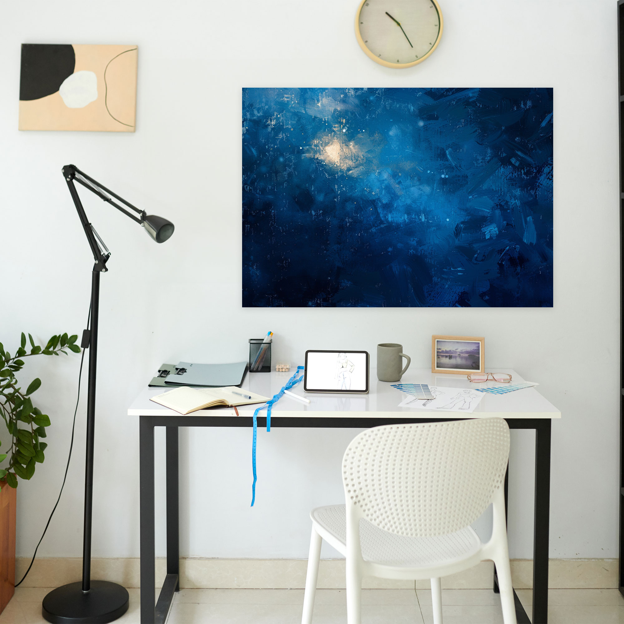 Enchanting Night Sky Abstract Art Wall Decoration - Abstract Art, Wall Decoration, Home Decoration, Canvas Wall Art
