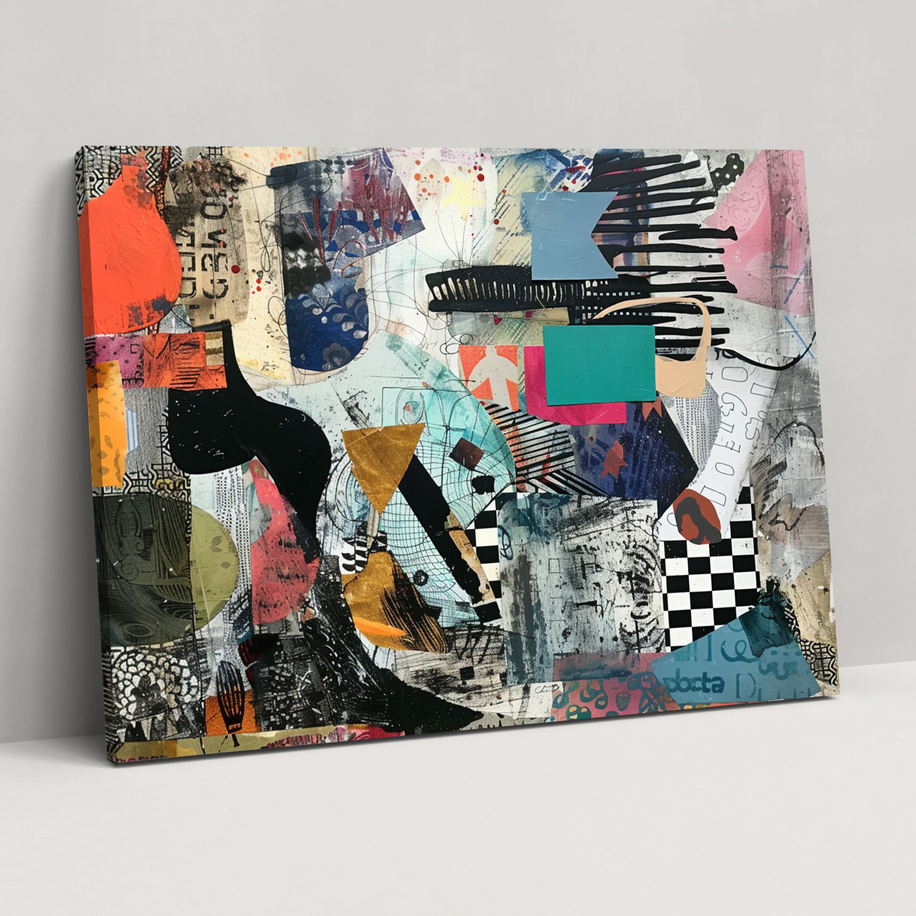 Abstract Art Wall Art - Abstract Art, Mixed Media Art, Canvas Print, Abstract Art