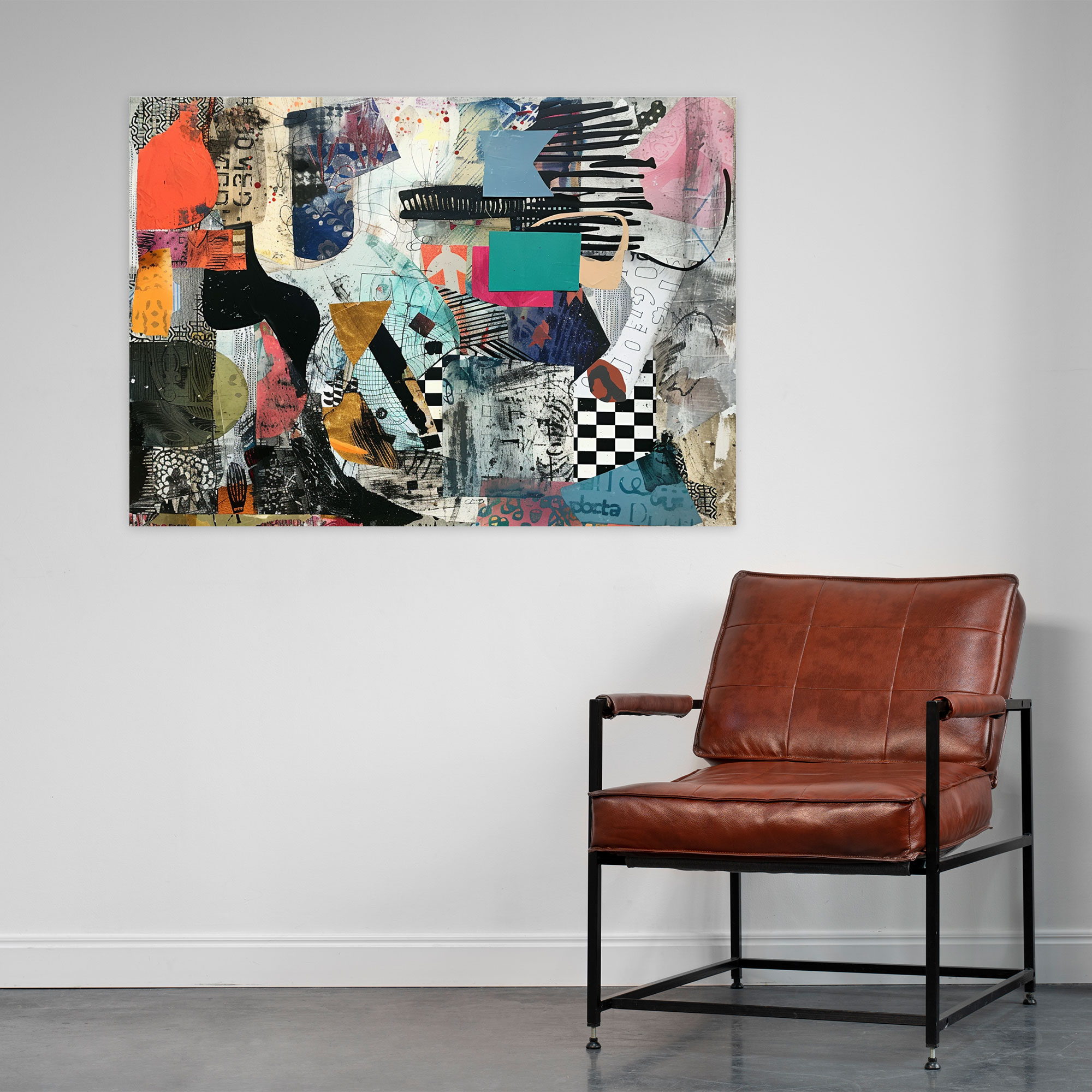 Abstract Art Wall Art - Abstract Art, Mixed Media Art, Canvas Print, Abstract Art