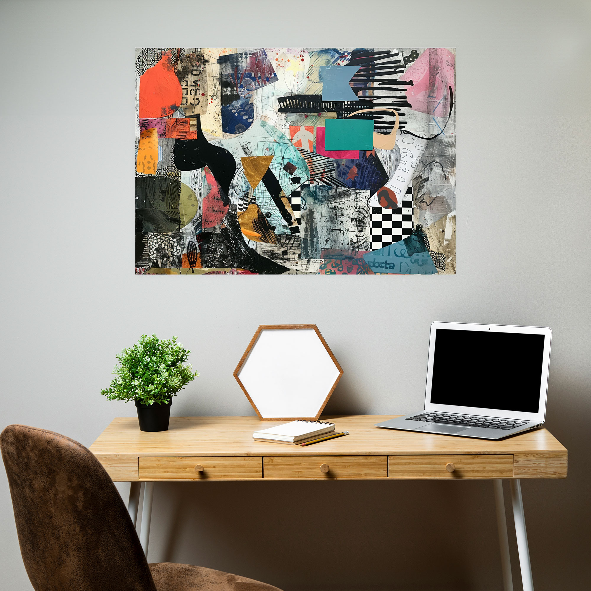Abstract Art Wall Art - Abstract Art, Mixed Media Art, Canvas Print, Abstract Art