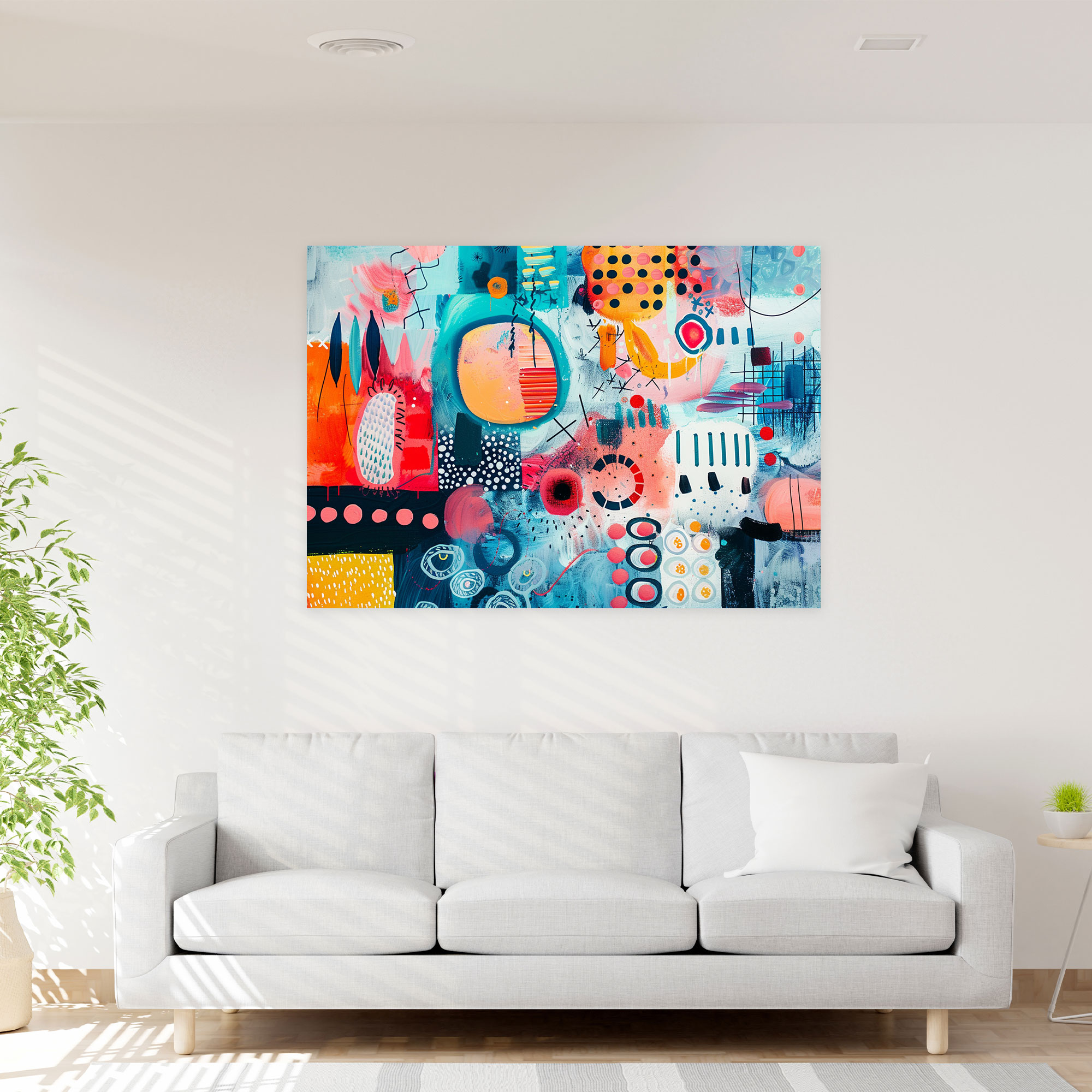 Abstract Art Wall Decoration - Abstract Art, Whimsical Art, Home Decoration, Abstract Art