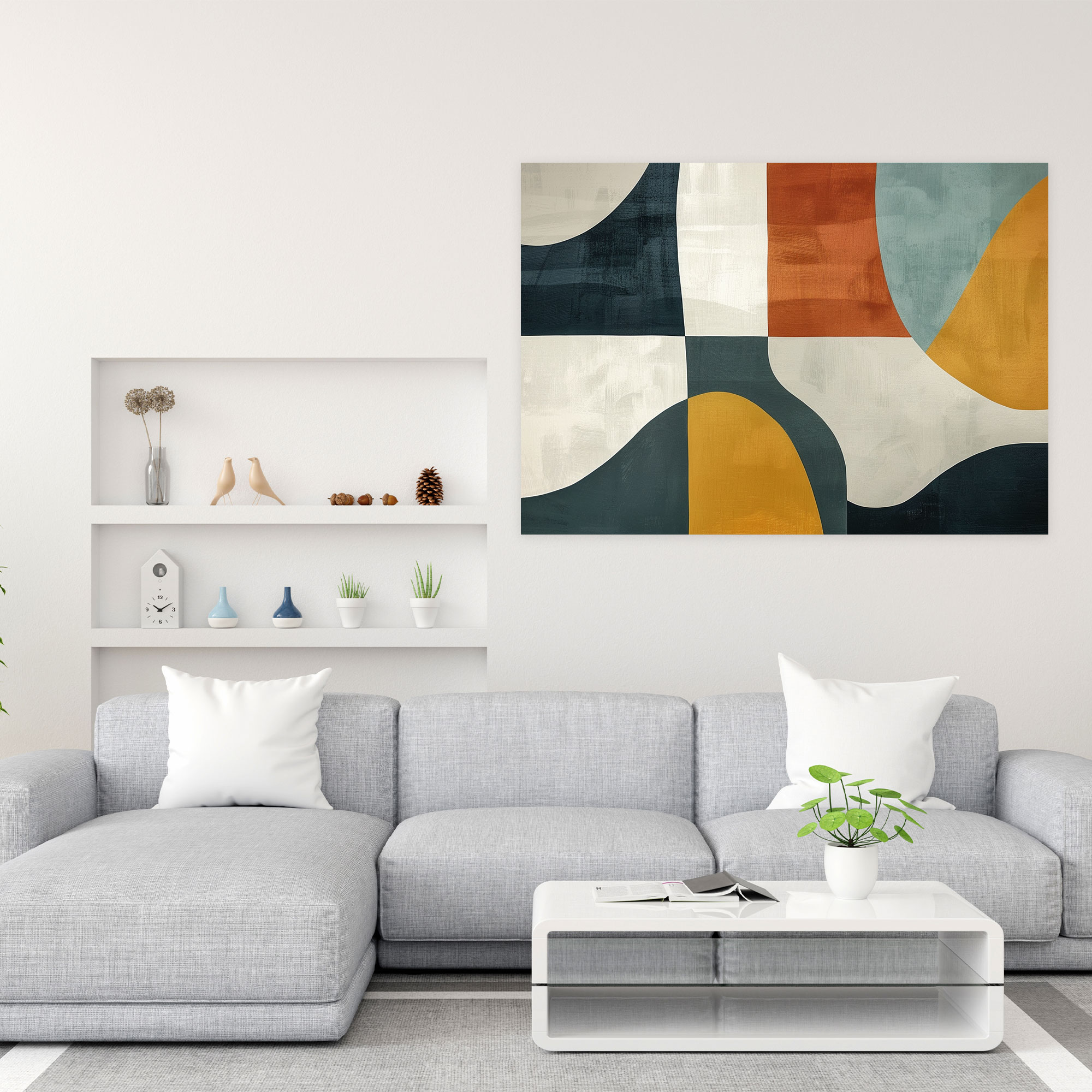 Abstract Art Canvas Print - Abstract Art, Wall Decoration, Organic Art, Wall Art