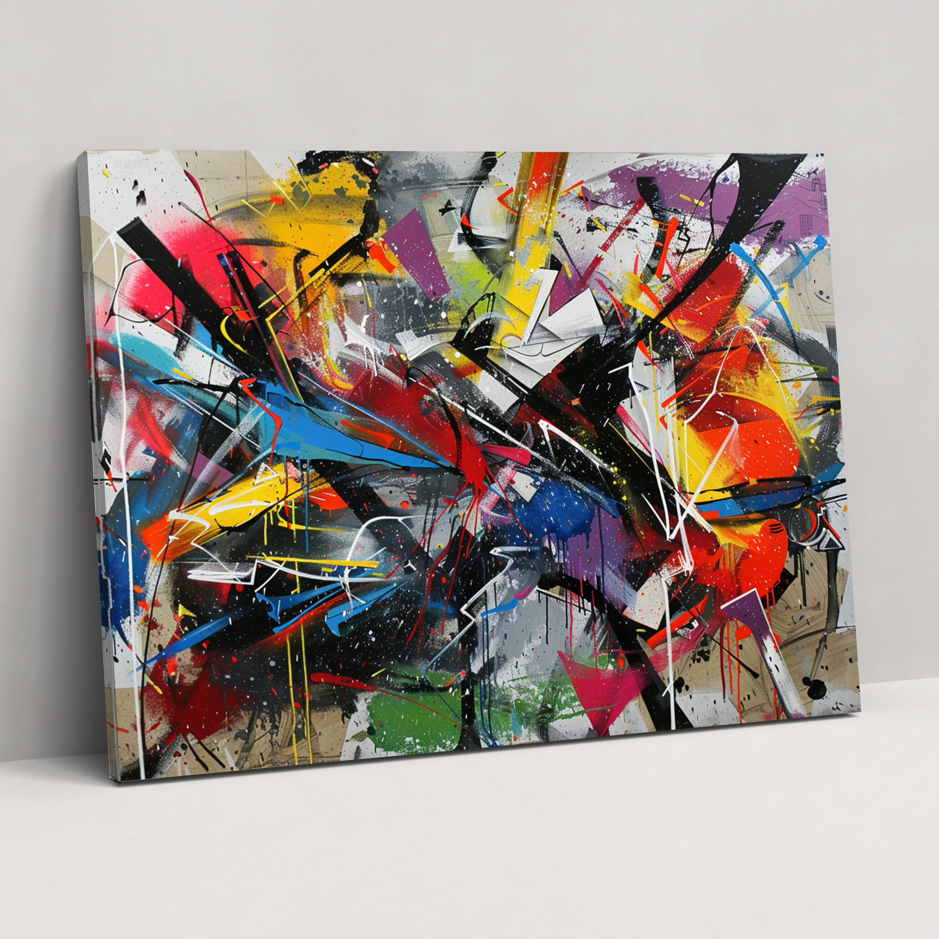 Energetic Abstract Art Wall Decoration - Abstract Art, Wall Decoration, Abstract Art, Home Decoration