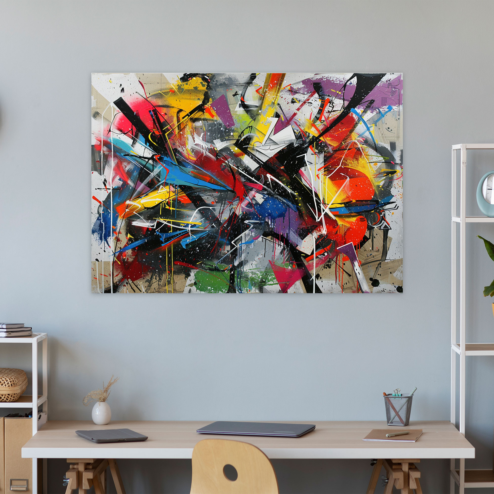 Energetic Abstract Art Wall Decoration - Abstract Art, Wall Decoration, Abstract Art, Home Decoration