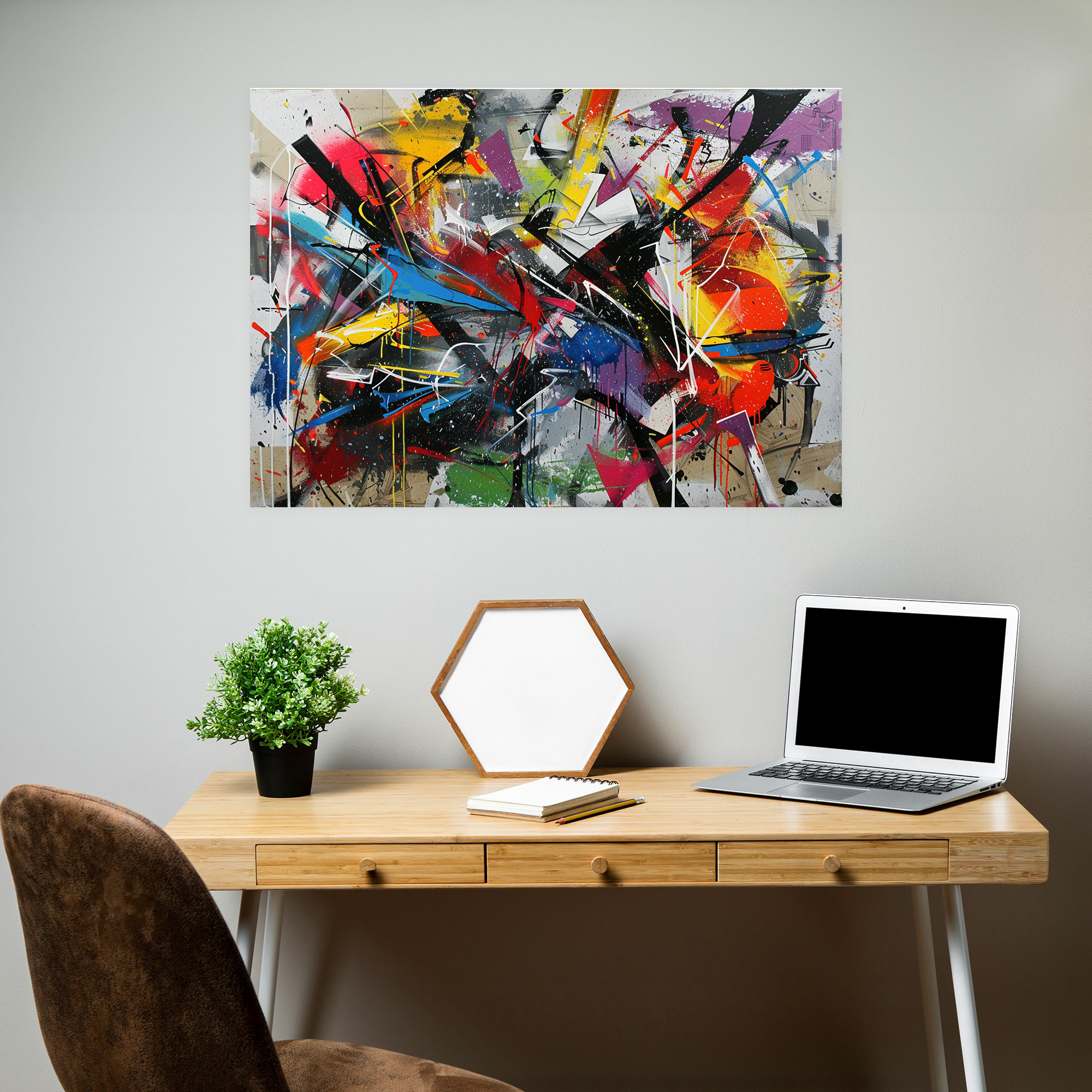 Energetic Abstract Art Wall Decoration - Abstract Art, Wall Decoration, Abstract Art, Home Decoration