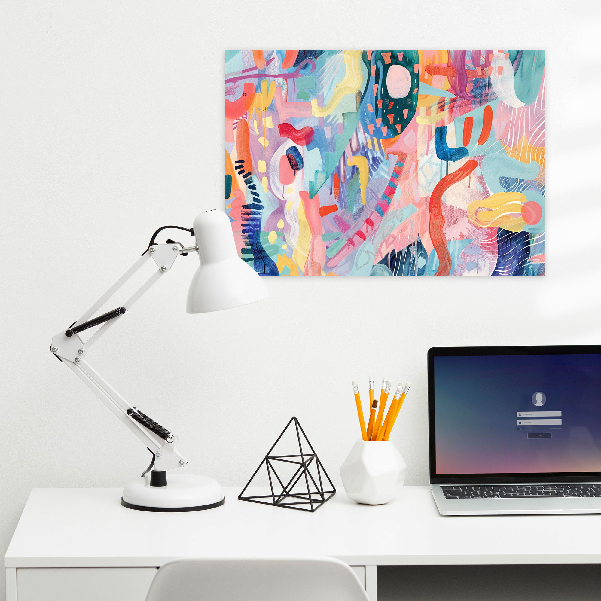 Whimsical Abstract Art Wall Art - Abstract Art, Wall Art, Canvas, Home Decoration