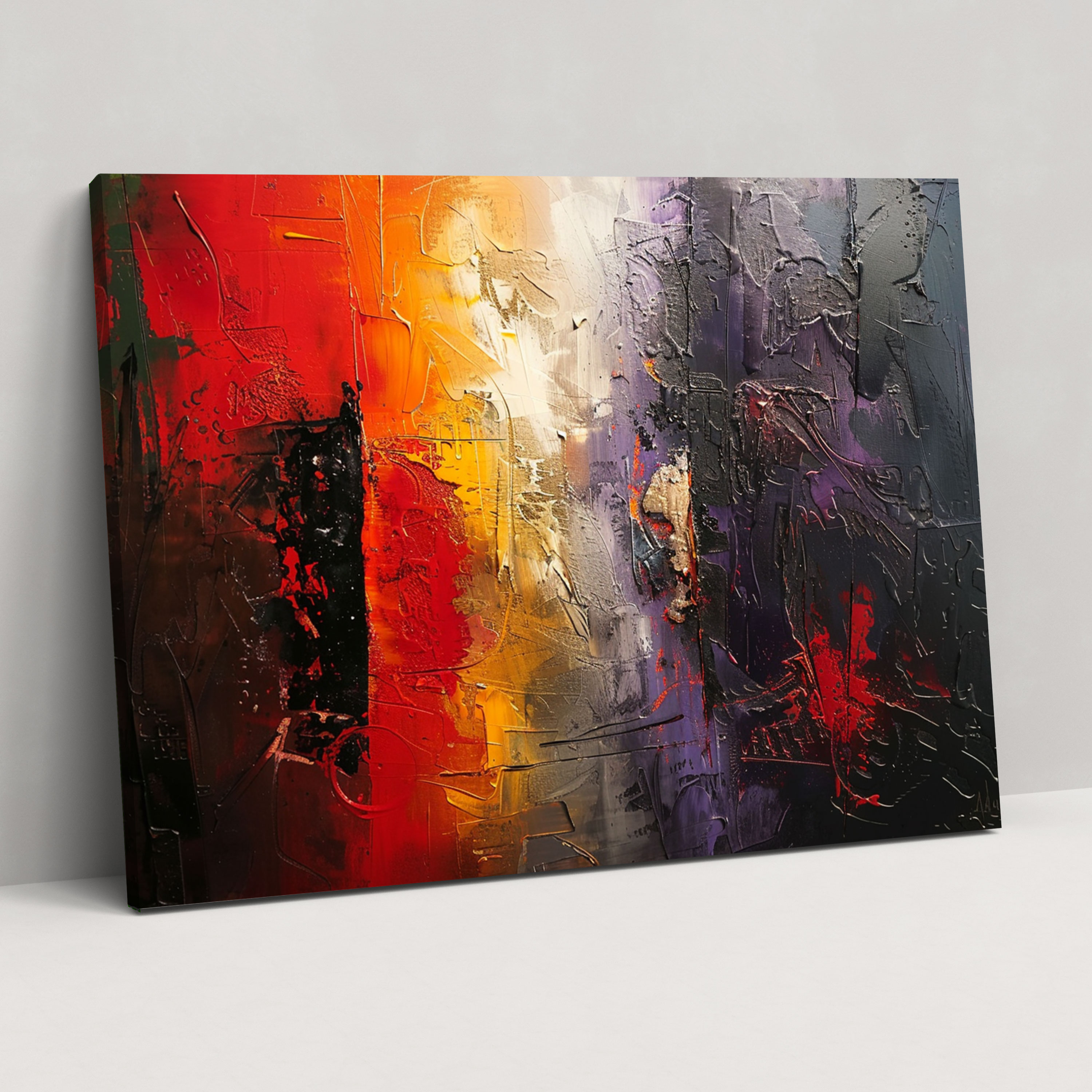 Textured Abstract Art Canvas Print - Abstract Art, Wall Decoration, Wall Art, Abstract Art