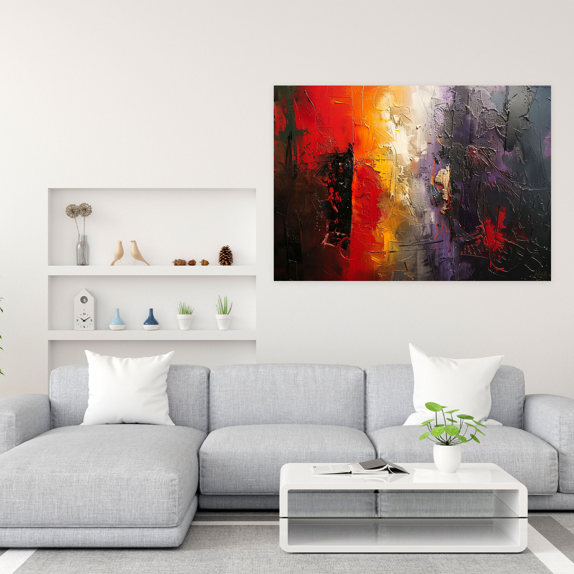 Textured Abstract Art Canvas Print - Abstract Art, Wall Decoration, Wall Art, Abstract Art