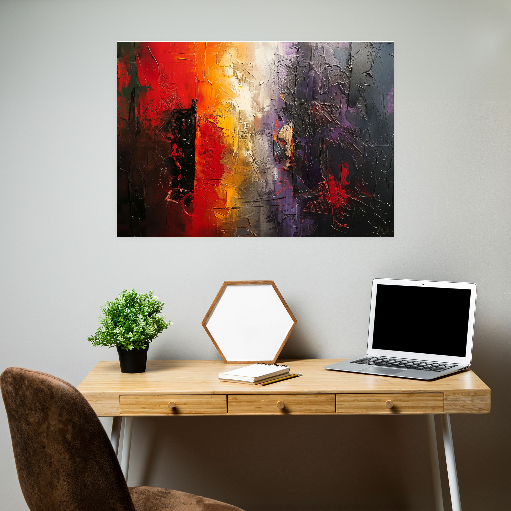 Textured Abstract Art Canvas Print - Abstract Art, Wall Decoration, Wall Art, Abstract Art