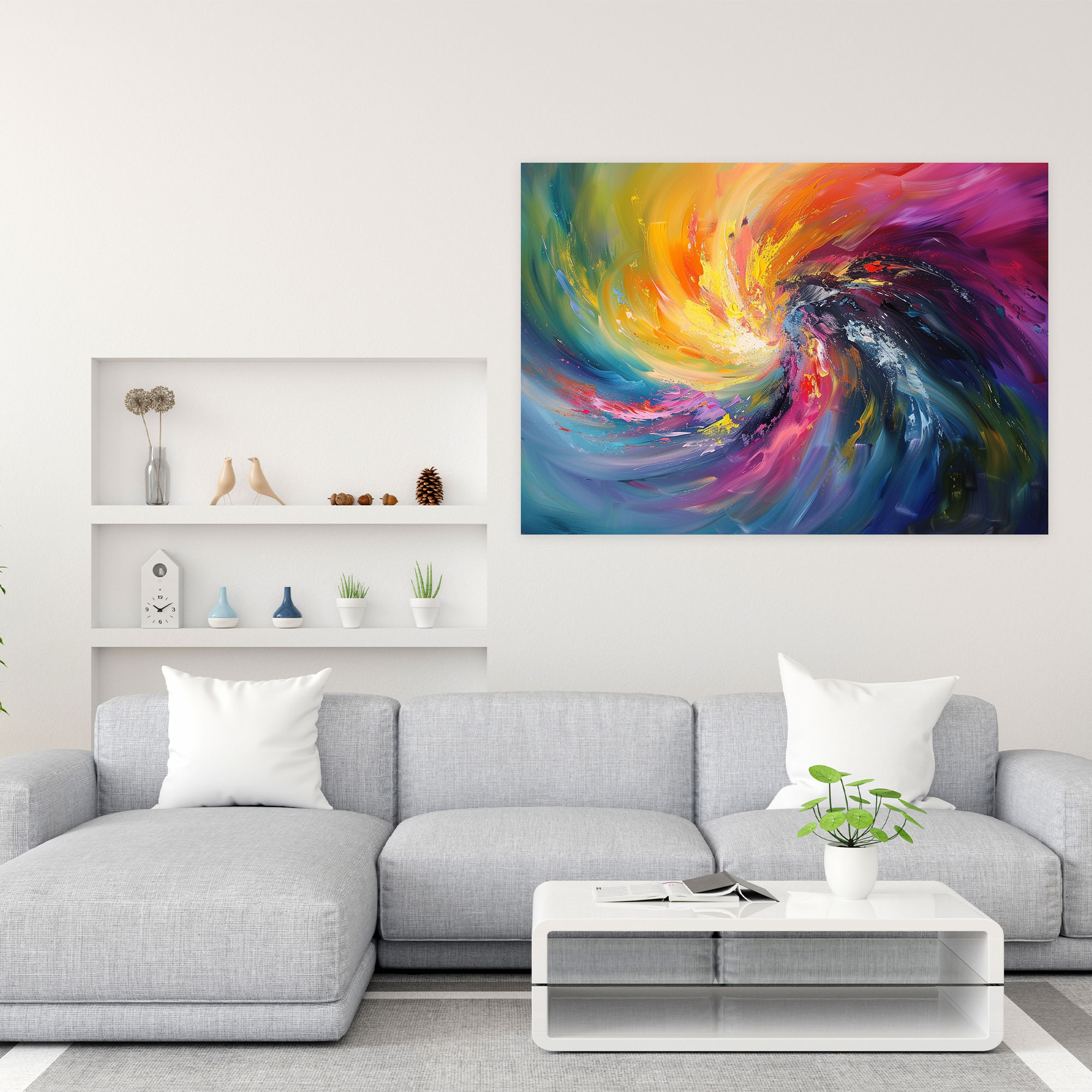 Energetic Abstract Art Canvas Print - Abstract Art, Abstract Art, Wall Art, Canvas Wall Art